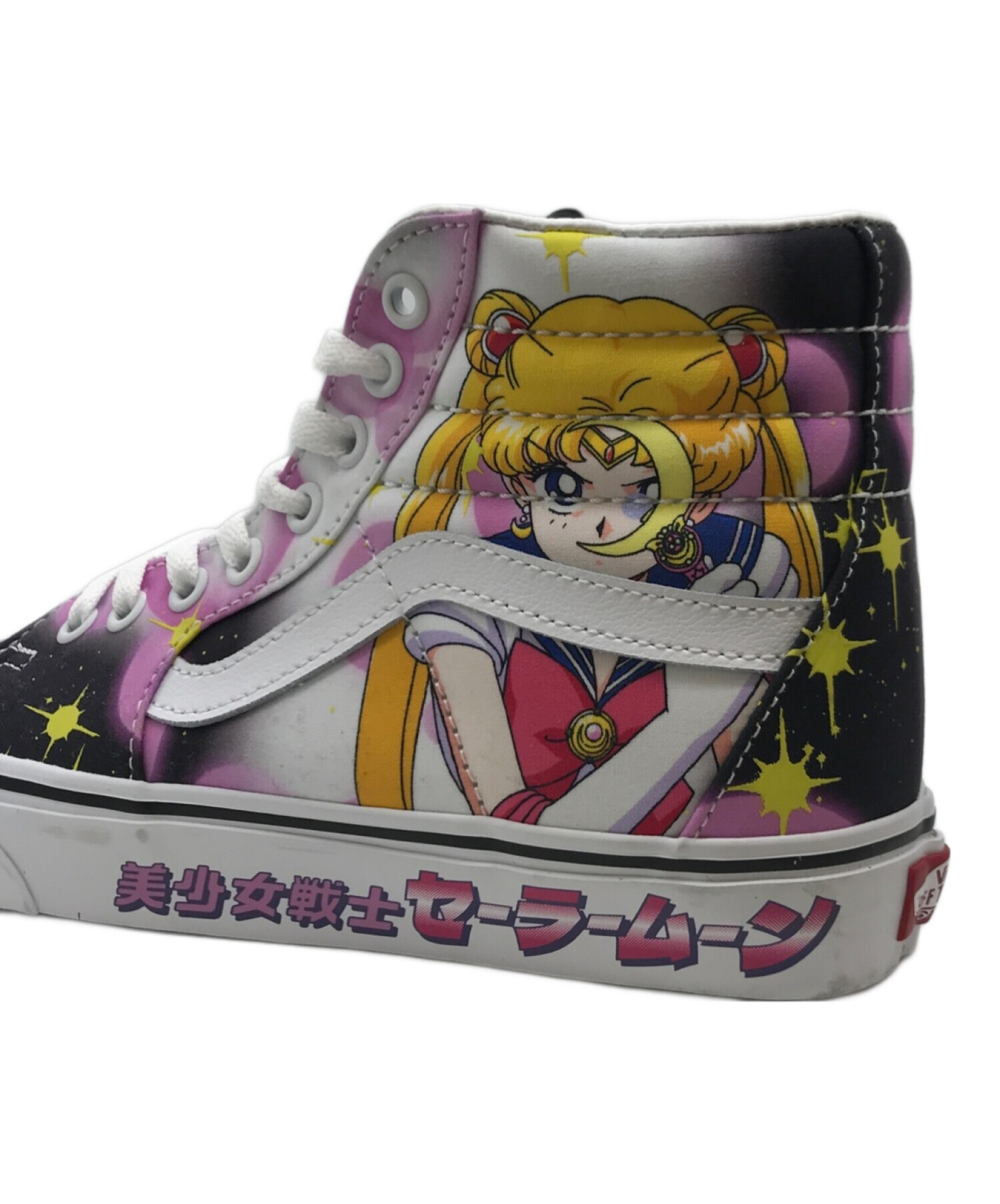 VANS (バンズ) 美少女戦士セーラームーン (ビショウジョセンシセーラームーン) ハイカットスニーカー SK8-HI Pretty  Guardian SailorMoon ブラック サイズ:24