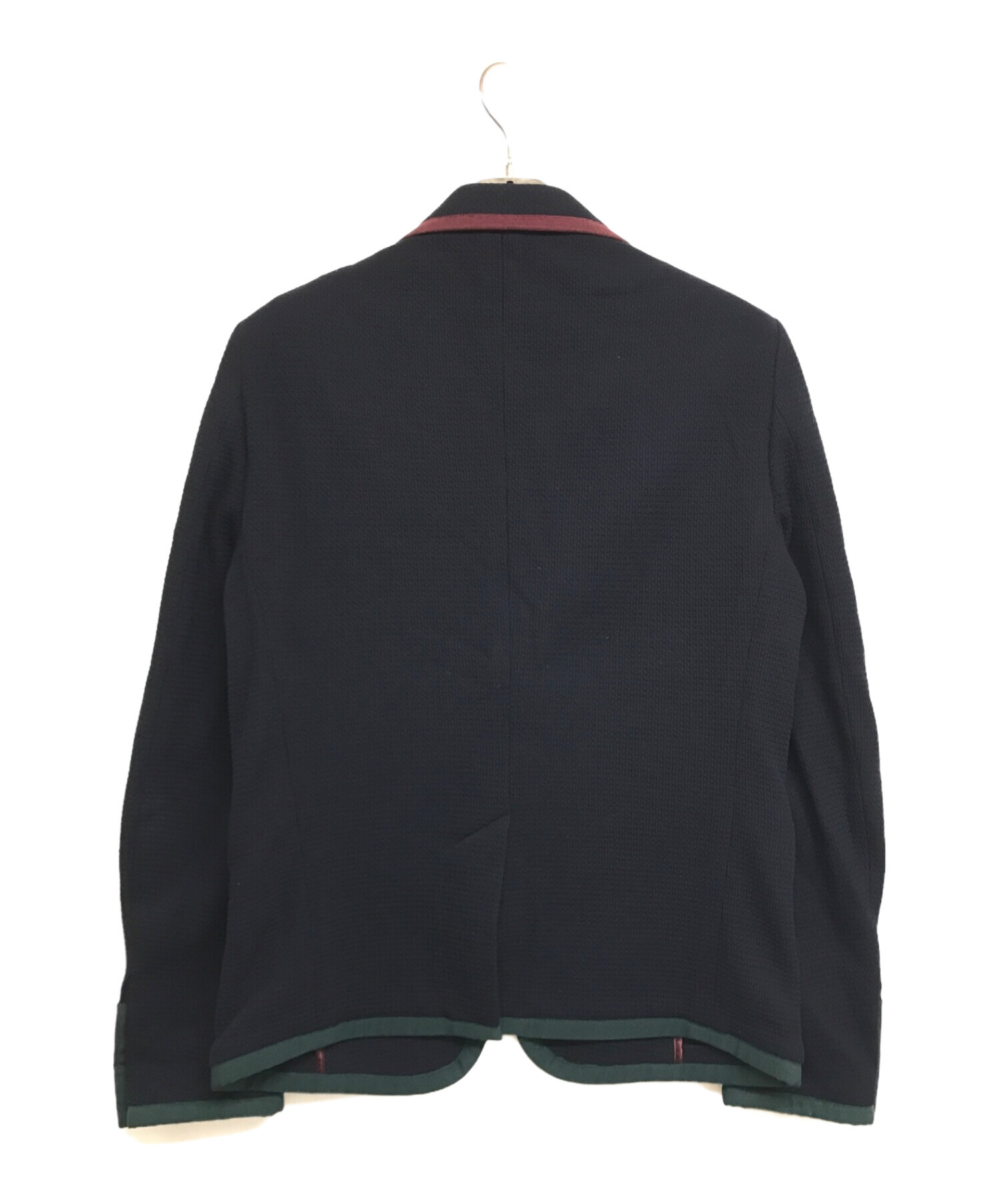 中古・古着通販】GUCCI (グッチ) Cambridge Textured Jersey Jacket 473673 Z430F ネイビー  サイズ:48｜ブランド・古着通販 トレファク公式【TREFAC FASHION】スマホサイト