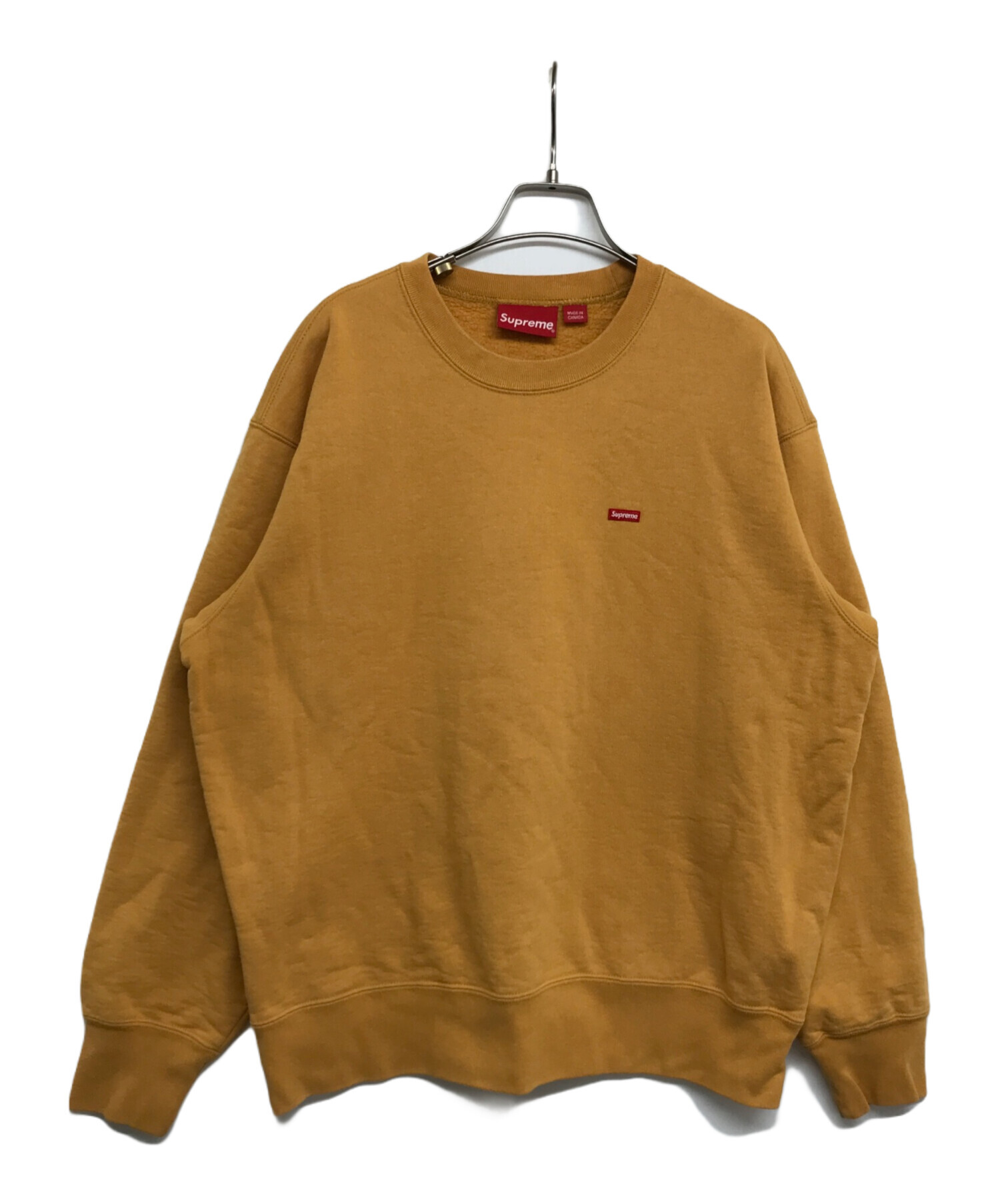 Supreme (シュプリーム) Small Box Logo Crewneck/スモールボックスロゴクルーネックスウェット イエロー サイズ:S