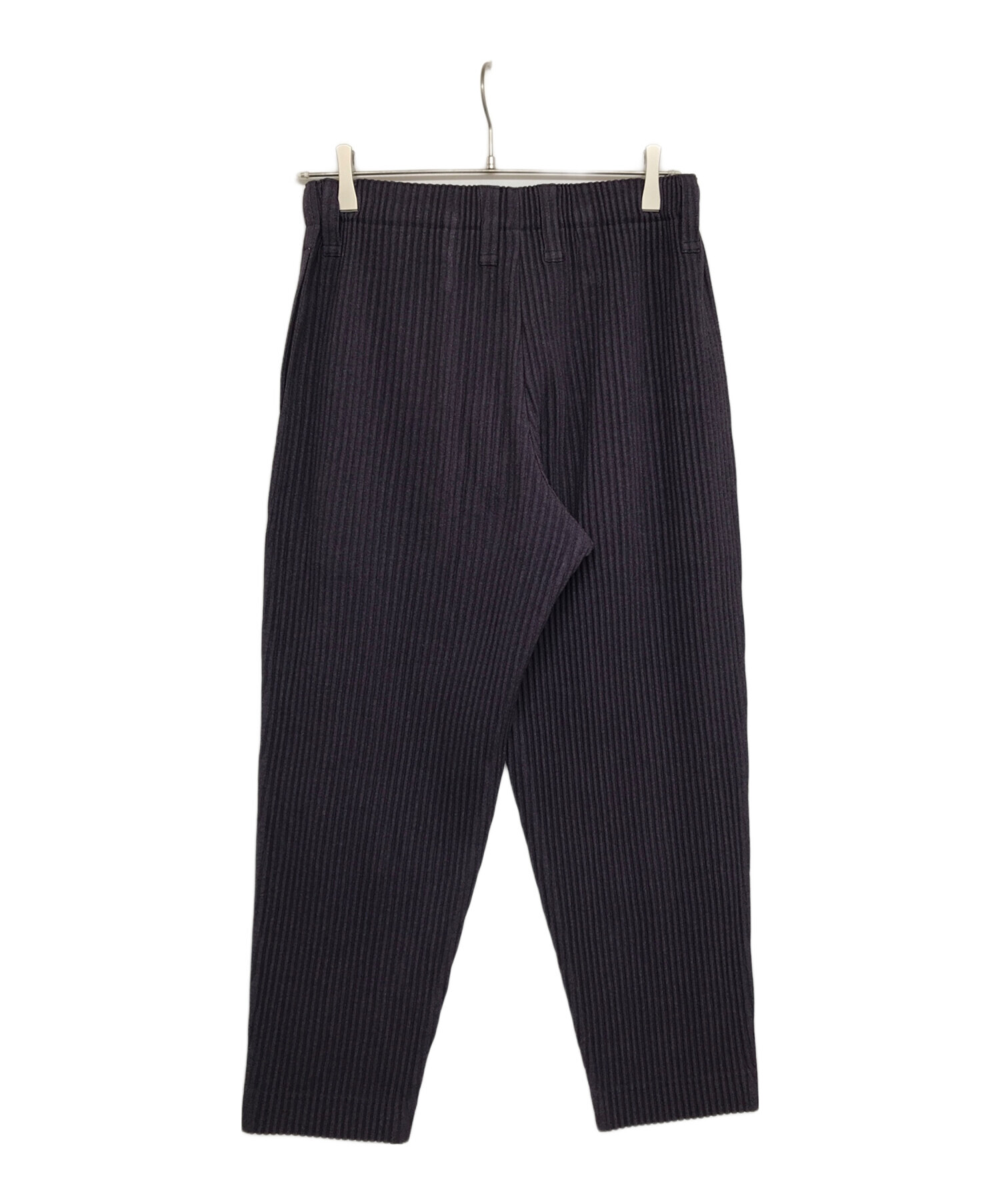 HOMME PLISSE ISSEY MIYAKE (オムプリッセ イッセイ ミヤケ) WOOL LIKE LIGHTプリーツパンツ  HP13FF312 パープル サイズ:S