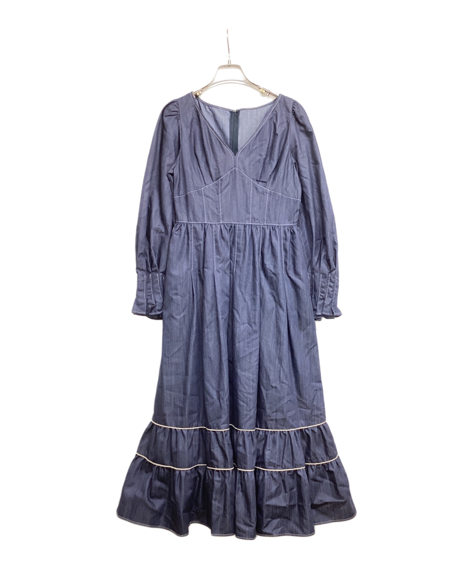 Her lip to (ハーリップトゥ) Signs of Autumn Belted Dress　1213305049 インディゴ サイズ:M