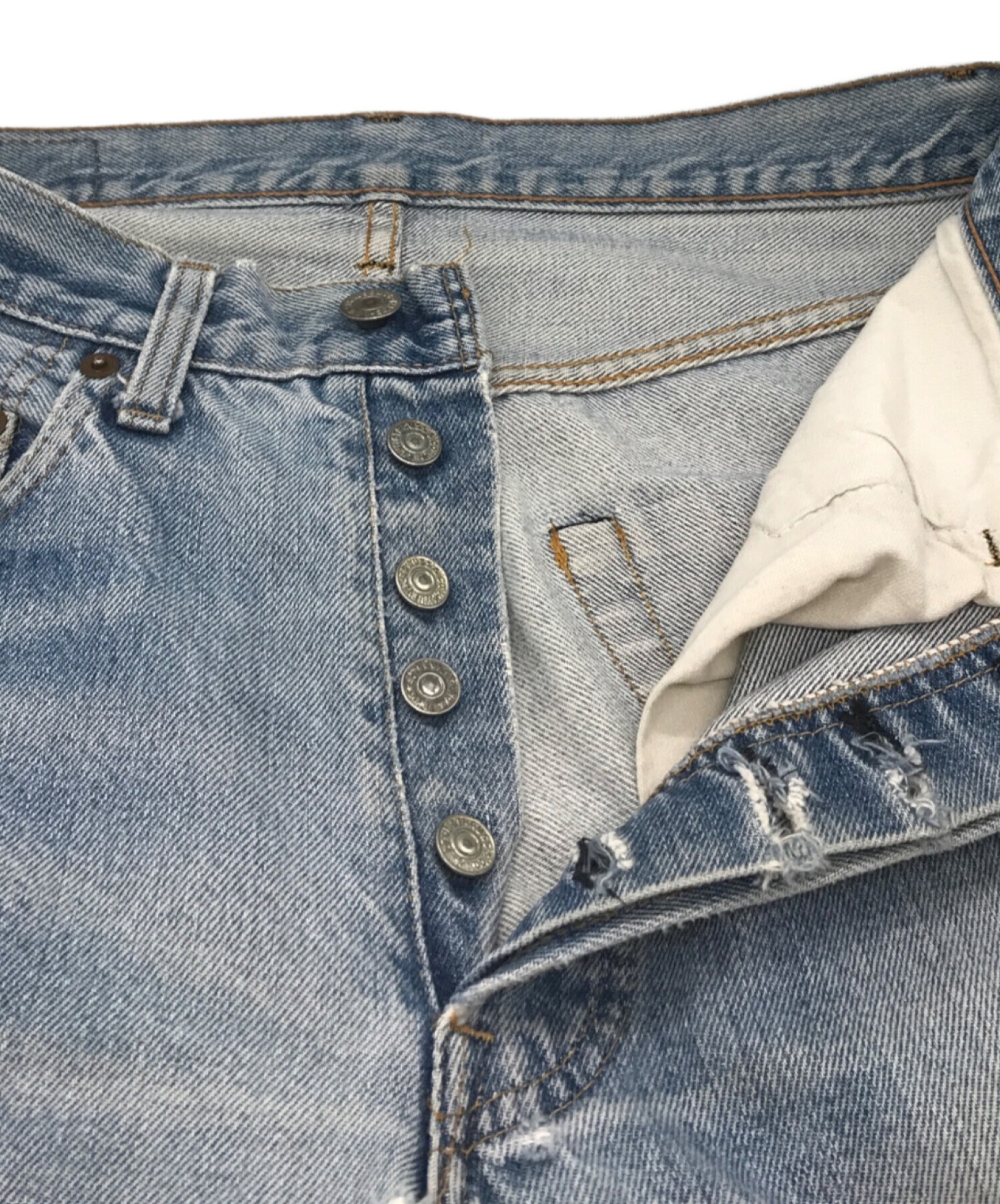 中古・古着通販】LEVI'S (リーバイス) 66後期デニムパンツ 501 ボタン裏6 チェーンステッチ スモールe インディゴ  サイズ:30×33｜ブランド・古着通販 トレファク公式【TREFAC FASHION】スマホサイト