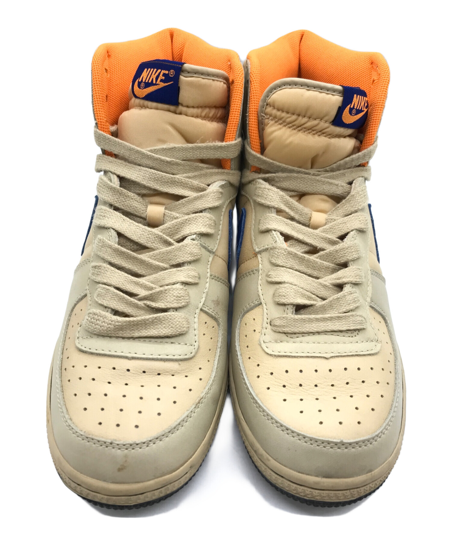 NIKE (ナイキ) TERMINATOR HI MOWABB 307147-241 ターミネーター ハイ モワブ 04年製 ベージュ×ブルー  サイズ:28cm