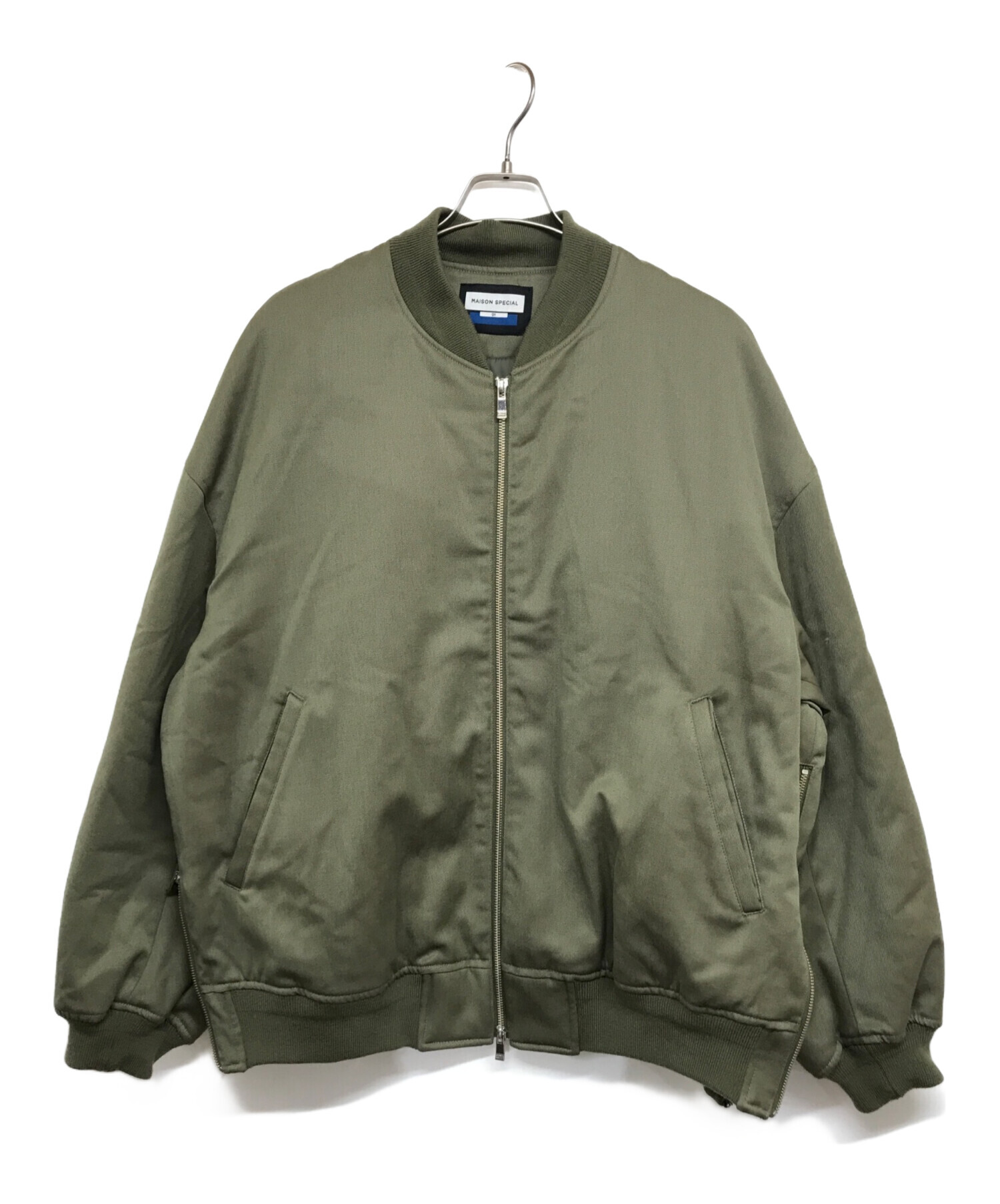 中古・古着通販】MAISON SPECIAL (メゾンスペシャル) Prime-Over Wool Chambray MA-1 Bomber  Jacket カーキ サイズ:1｜ブランド・古着通販 トレファク公式【TREFAC FASHION】スマホサイト