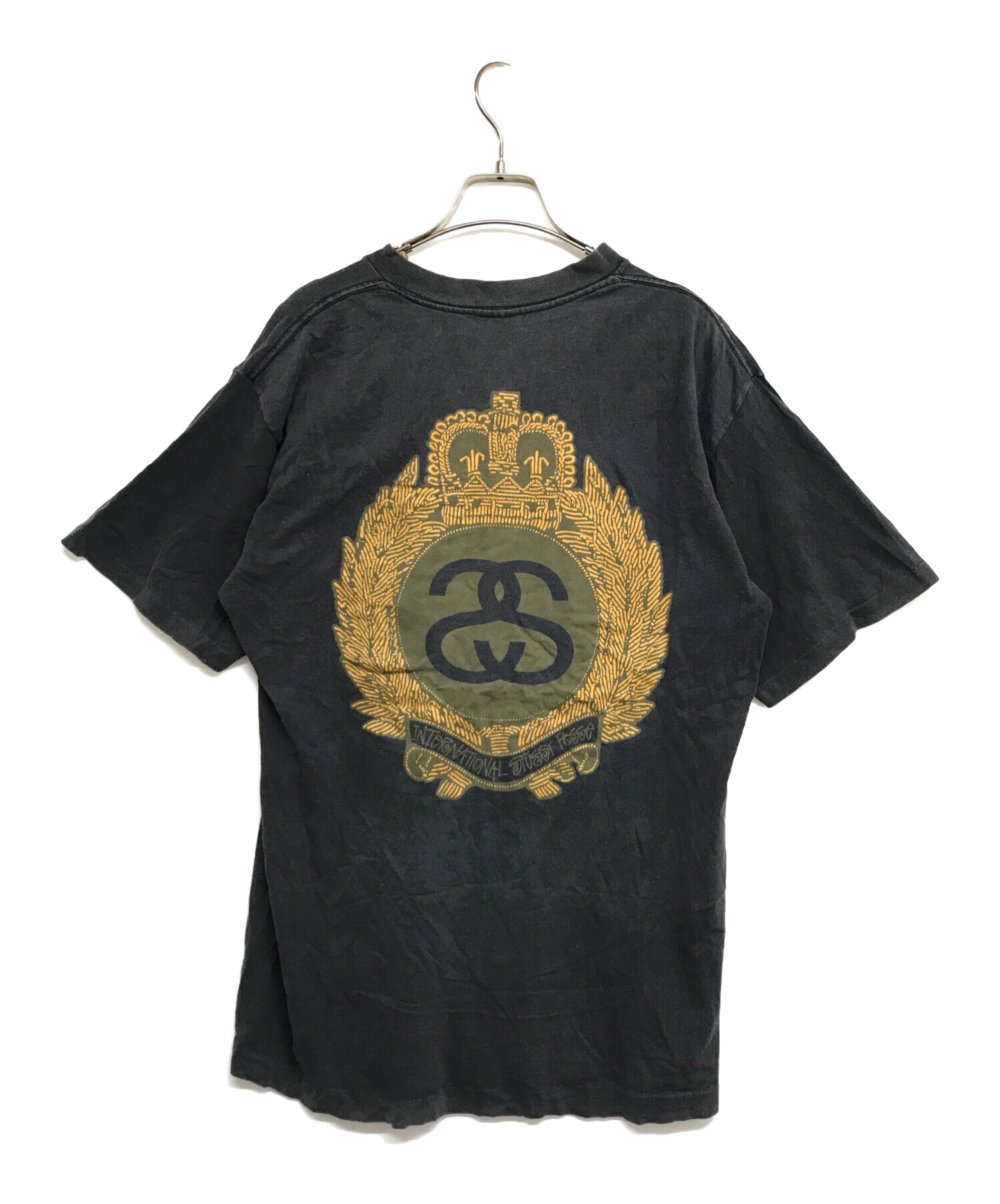 中古・古着通販】stussy (ステューシー) SS EMBLEM TEE OLDstussy 80s黒タグ後期 ブラック サイズ:L｜ブランド・古着通販  トレファク公式【TREFAC FASHION】スマホサイト