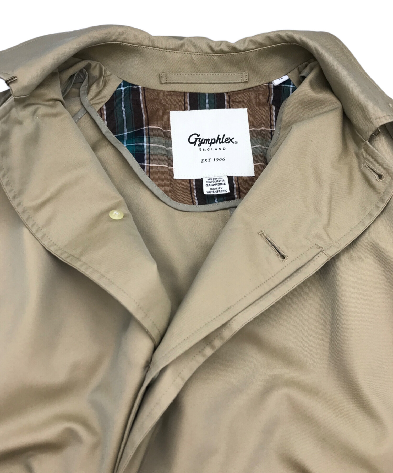 中古・古着通販】Gymphlex (ジムフレックス) BALMACAAN COAT GY-A0163 バルマカーンコート ベージュ  サイズ:12｜ブランド・古着通販 トレファク公式【TREFAC FASHION】スマホサイト