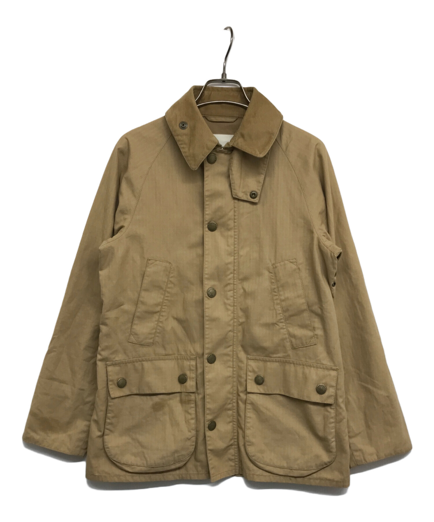 Barbour (バブアー) BEAMS (ビームス) 別注 BEDALE SL RIPSTOP　リップストップビデイルジャケット　 ハンティングジャケット ベージュ サイズ:XS