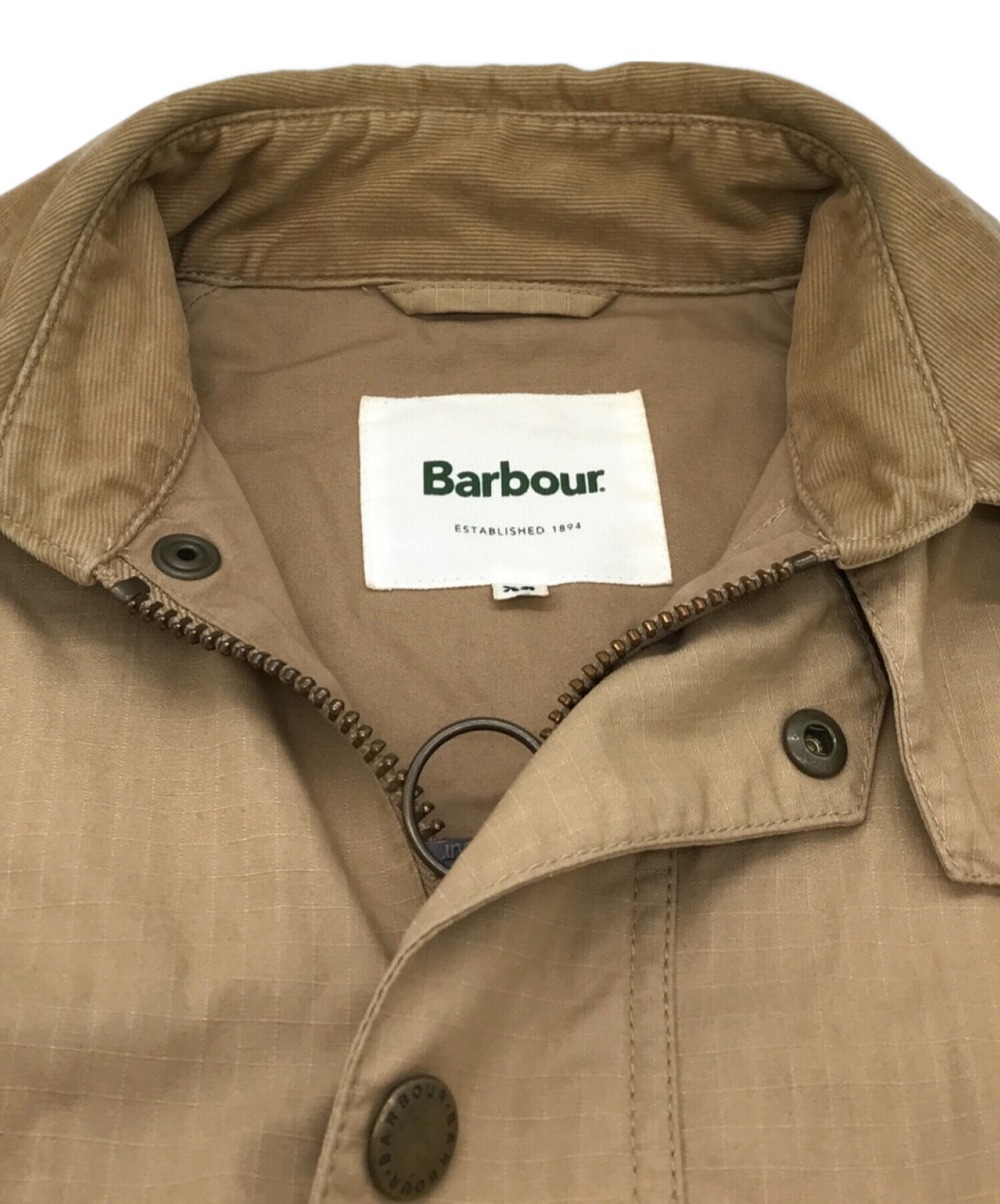 Barbour (バブアー) BEAMS (ビームス) 別注 BEDALE SL RIPSTOP　リップストップビデイルジャケット　 ハンティングジャケット ベージュ サイズ:XS