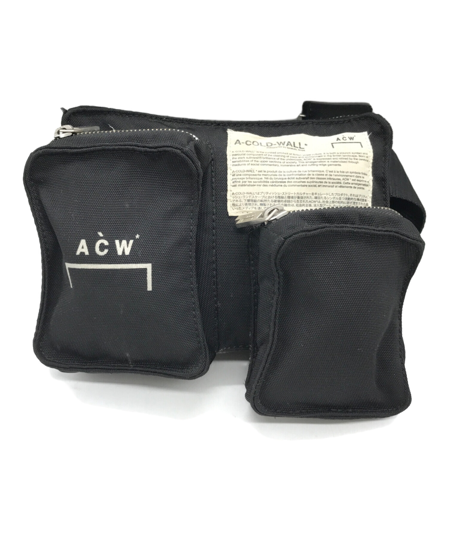 中古・古着通販】A-COLD-WALL (ア・コールド・ウォール) V2 HOLSTER BAG ブラック｜ブランド・古着通販  トレファク公式【TREFAC FASHION】スマホサイト