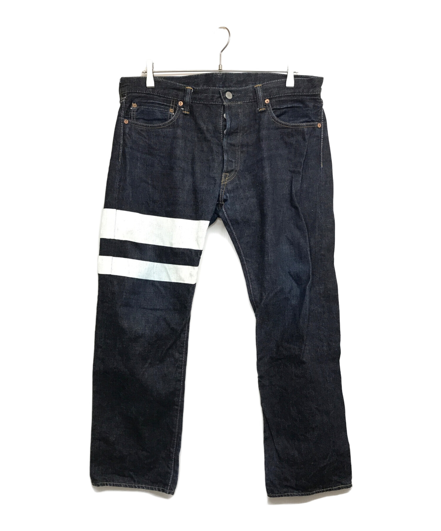 中古・古着通販】MOMOTARO JEANS (桃太郎ジーンズ) 出陣ビックペイント デニムパンツ 0705BP インディゴ  サイズ:W34｜ブランド・古着通販 トレファク公式【TREFAC FASHION】スマホサイト