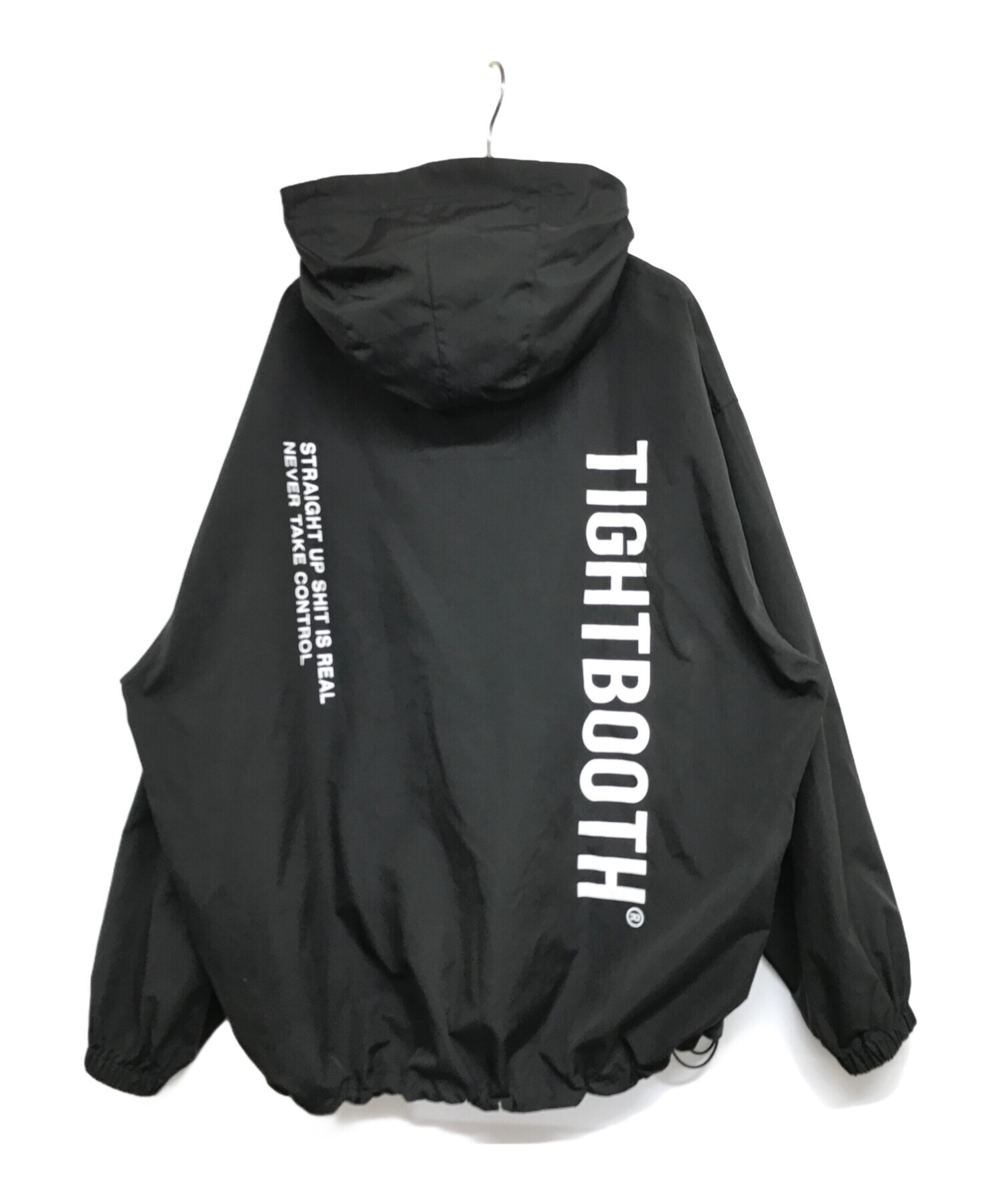 中古・古着通販】TIGHTBOOTH PRODUCTION (タイトブースプロダクション) LABEL ANORAK ブラック  サイズ:XL｜ブランド・古着通販 トレファク公式【TREFAC FASHION】スマホサイト