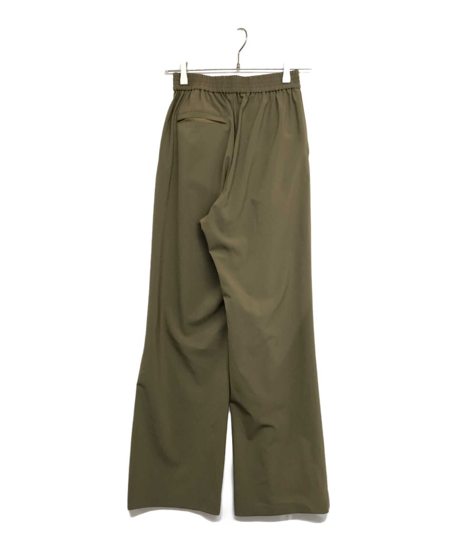 中古・古着通販】HYKE (ハイク) STRETCH WIDE LEG PANTS 13260 オリーブ サイズ:1｜ブランド・古着通販  トレファク公式【TREFAC FASHION】スマホサイト