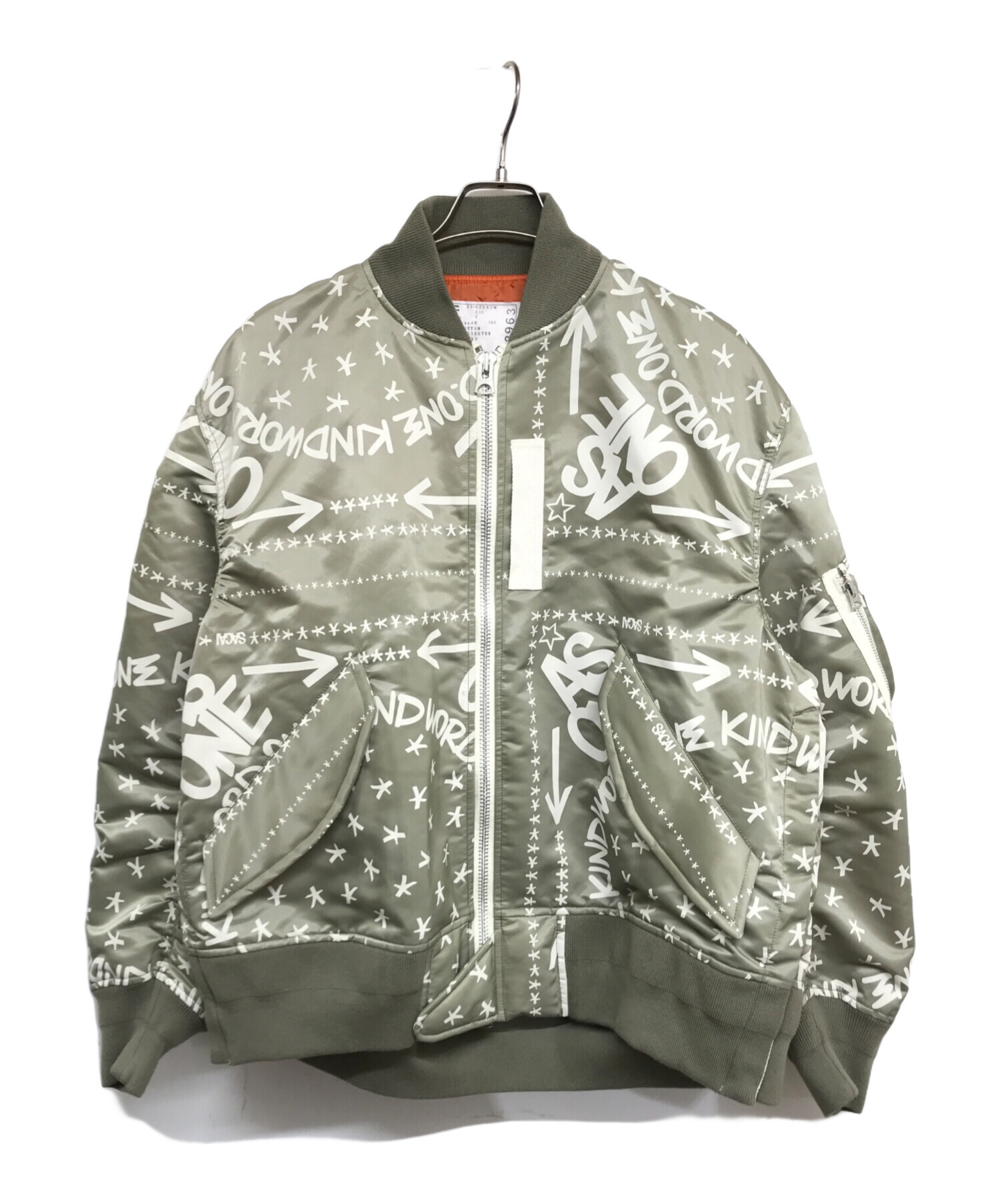 中古・古着通販】sacai (サカイ) eric haze (エリックヘイズ) Bandana Print Blouson/バンダナプリントブルゾン  23-02963M グレー サイズ:3｜ブランド・古着通販 トレファク公式【TREFAC FASHION】スマホサイト