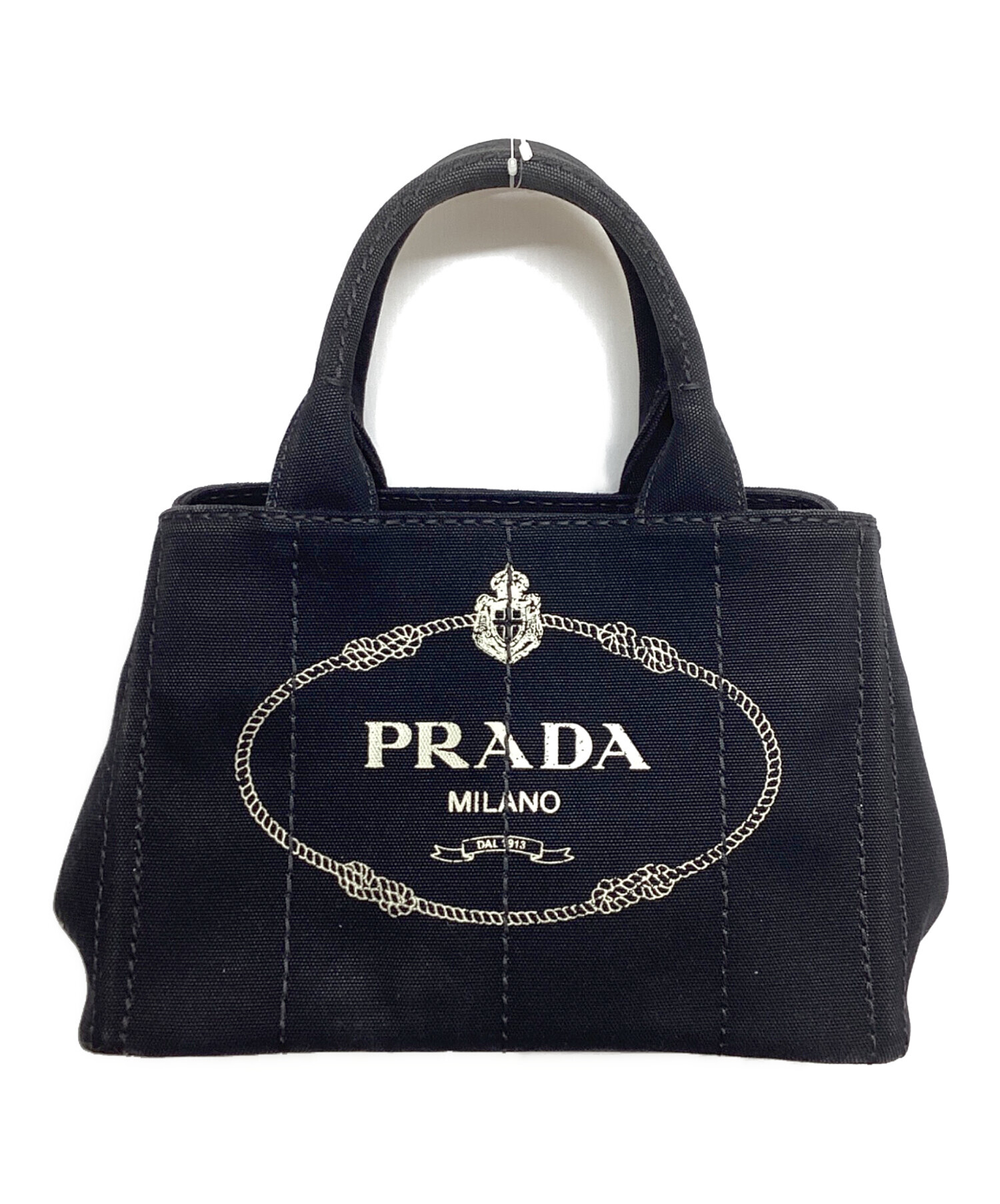 中古・古着通販】PRADA (プラダ) カナパトートバッグ 1BG439 Canapa ブラック｜ブランド・古着通販 トレファク公式【TREFAC  FASHION】スマホサイト