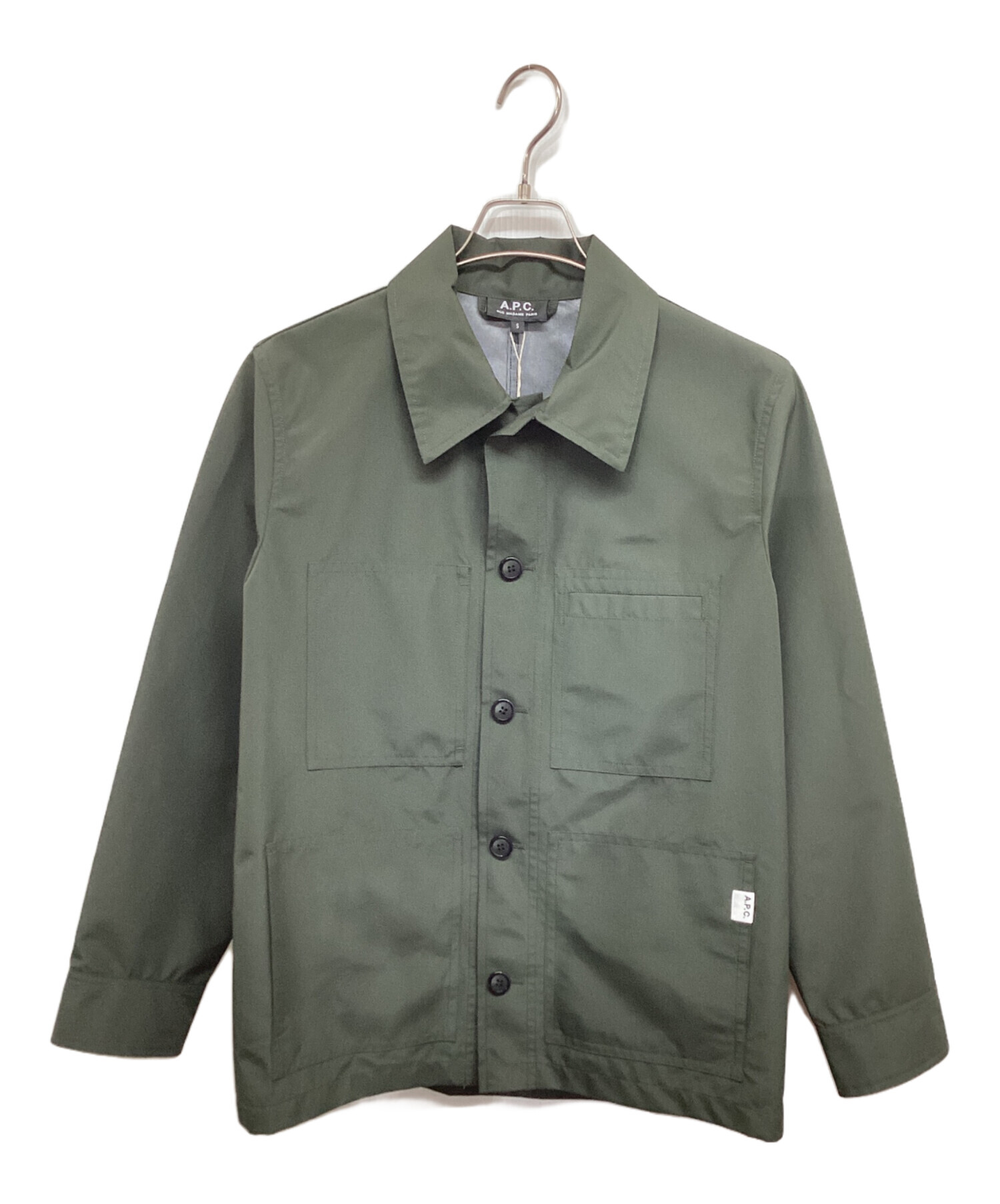 中古・古着通販】A.P.C. (アーペーセー) ナイロンカバーオール 24223-1-34141 グリーン サイズ:S｜ブランド・古着通販  トレファク公式【TREFAC FASHION】スマホサイト