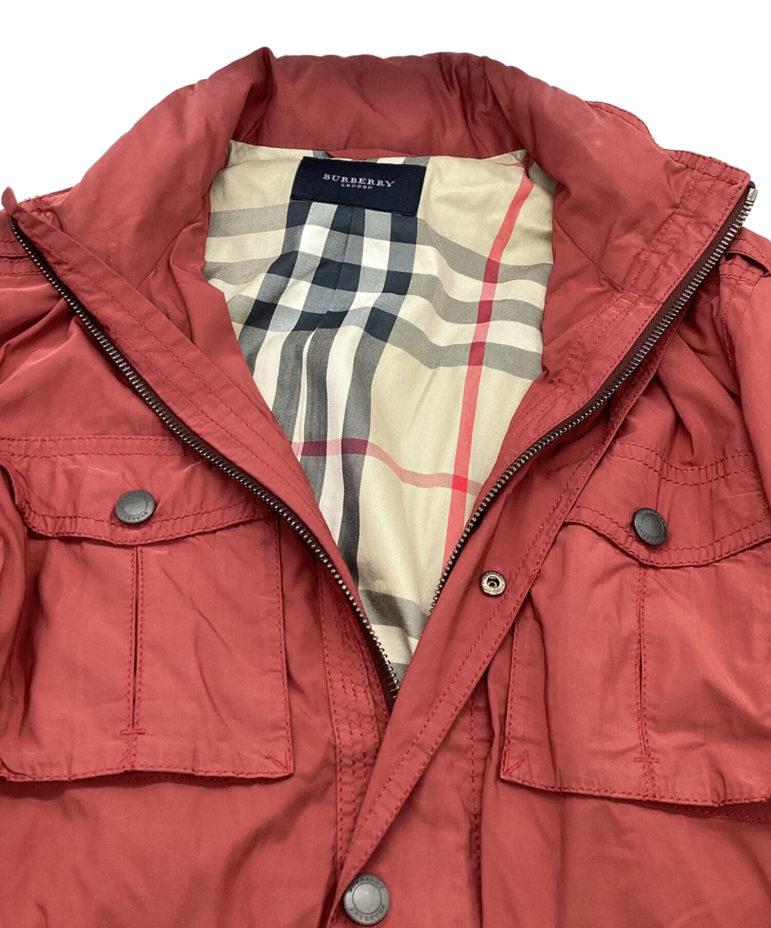 中古・古着通販】BURBERRY LONDON (バーバリーロンドン) M-65 ミリタリージャケット レッド サイズ:M｜ブランド・古着通販  トレファク公式【TREFAC FASHION】スマホサイト