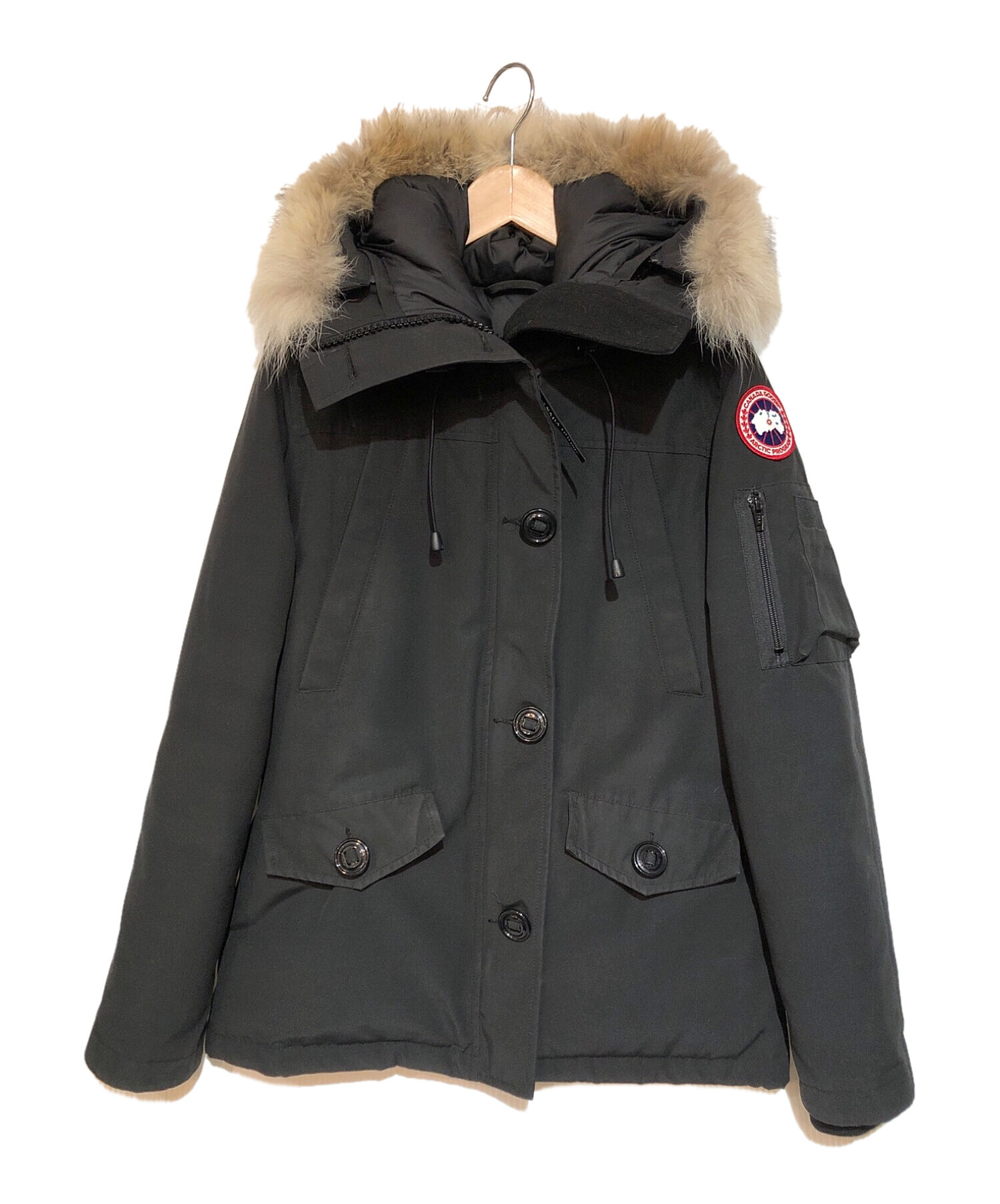 CANADA GOOSE (カナダグース) MONTEBELLO PARKA モンテベッロ パーカー　ダウンジャケット ブラック サイズ:S