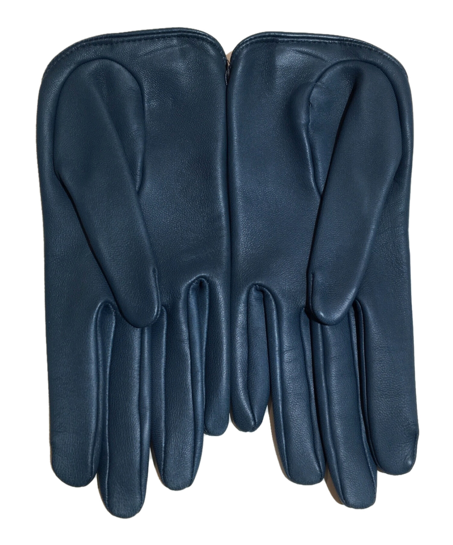 CAUSSE (コース) レザーグローブ　手袋 ブルー サイズ:7