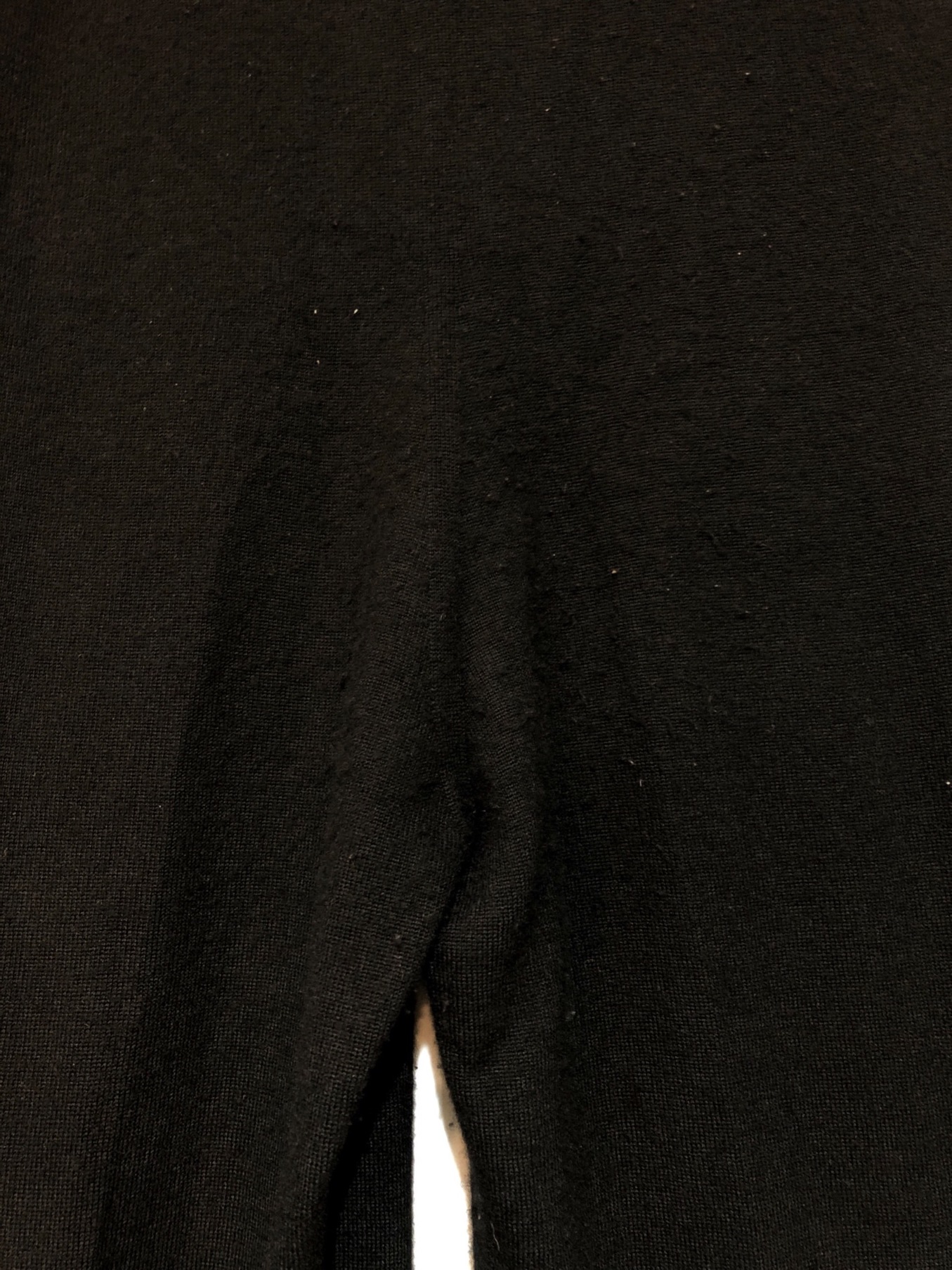 RICK OWENS (リック オウエンス) ドローストリング カシミア パンツ ブラック サイズ:L