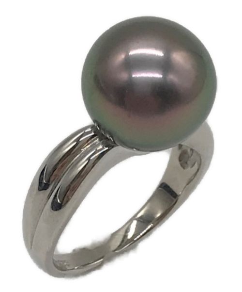 【中古・古着通販】MIKIMOTO (ミキモト) ブラックパールリング