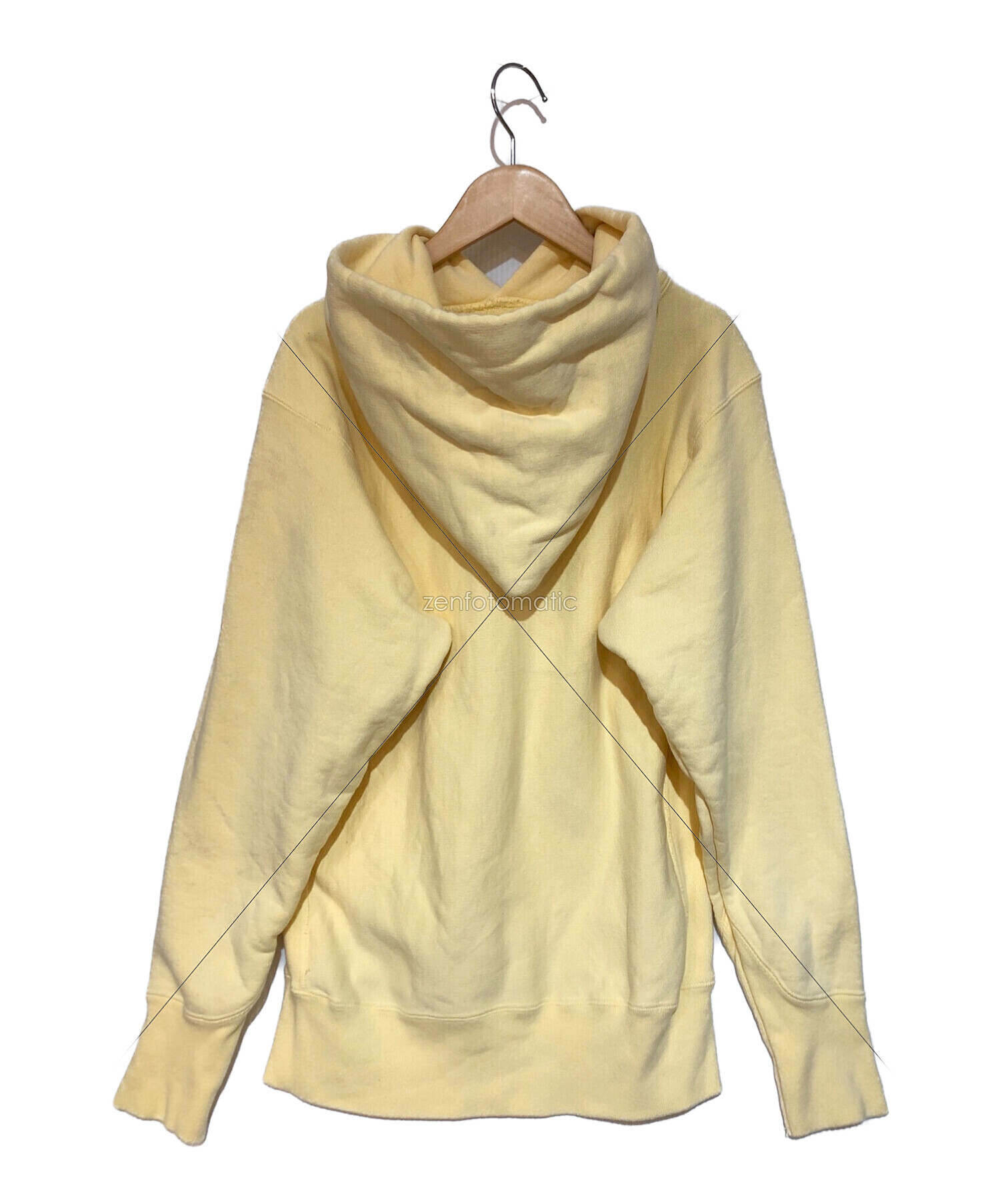 ATON (エイトン) NATURAL DYE URAKE HOODIE パーカー イエロー サイズ:2