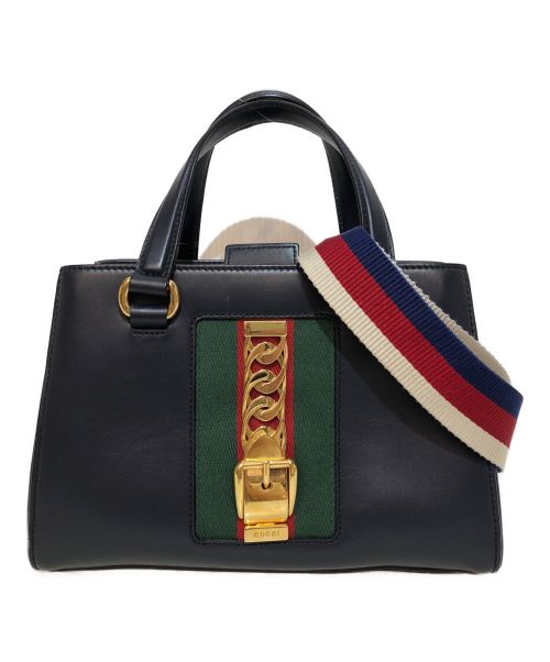 【中古・古着通販】GUCCI (グッチ) シルヴィ 2WAY ハンドバッグ