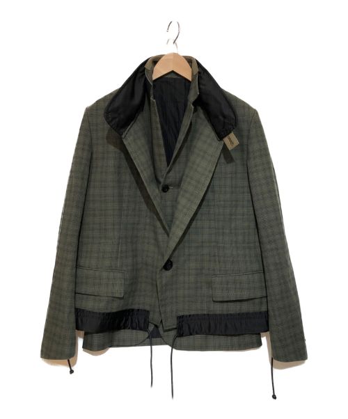 【中古・古着通販】sacai (サカイ) Suiting Jacket グレンチェック