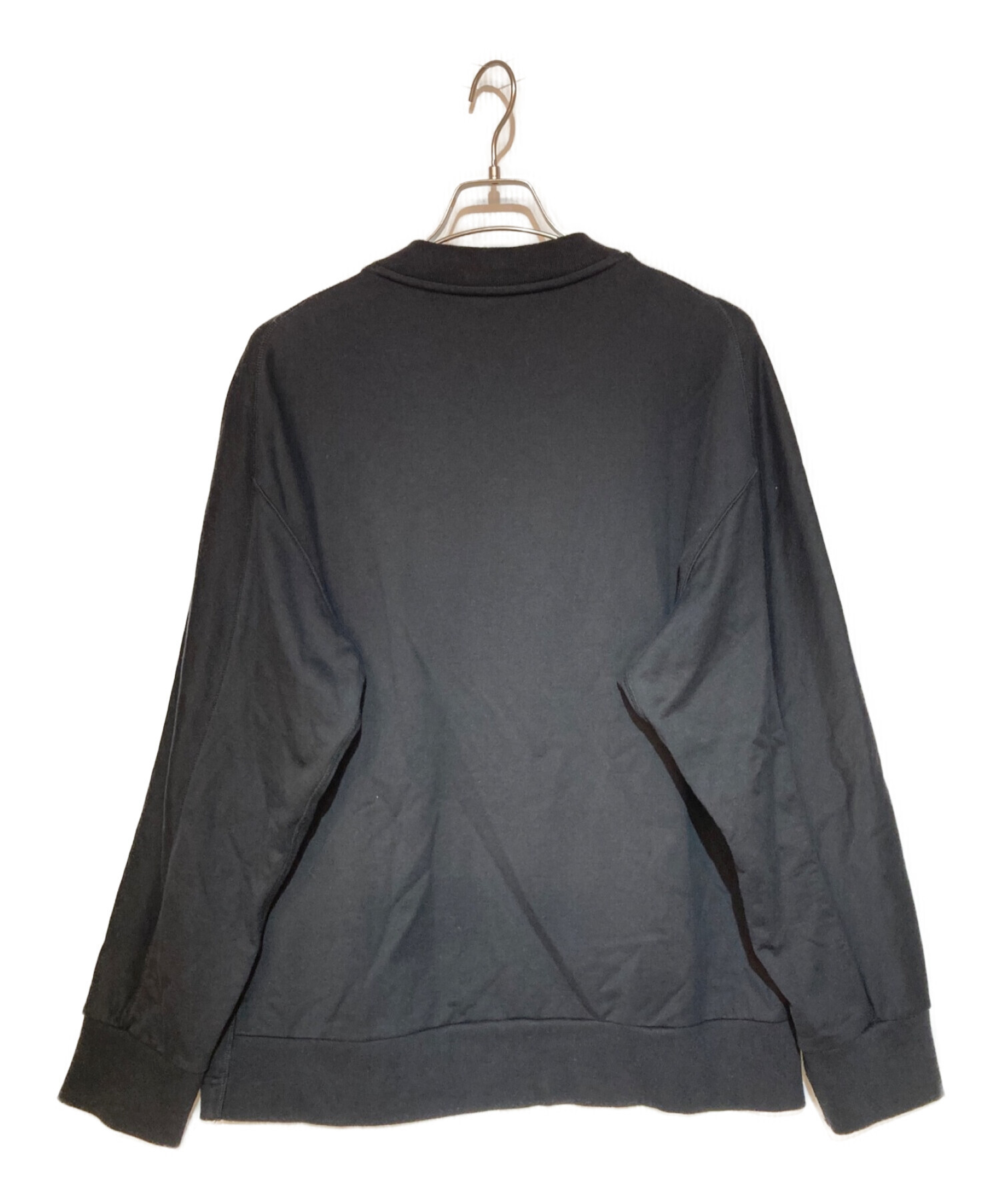 Y-3 YOHJI YAMAMOTO (ワイスリー ヨージ ヤマモト) Stacked Logo Crew sweater Y-3 ロゴ スウェット  ブラック サイズ:L