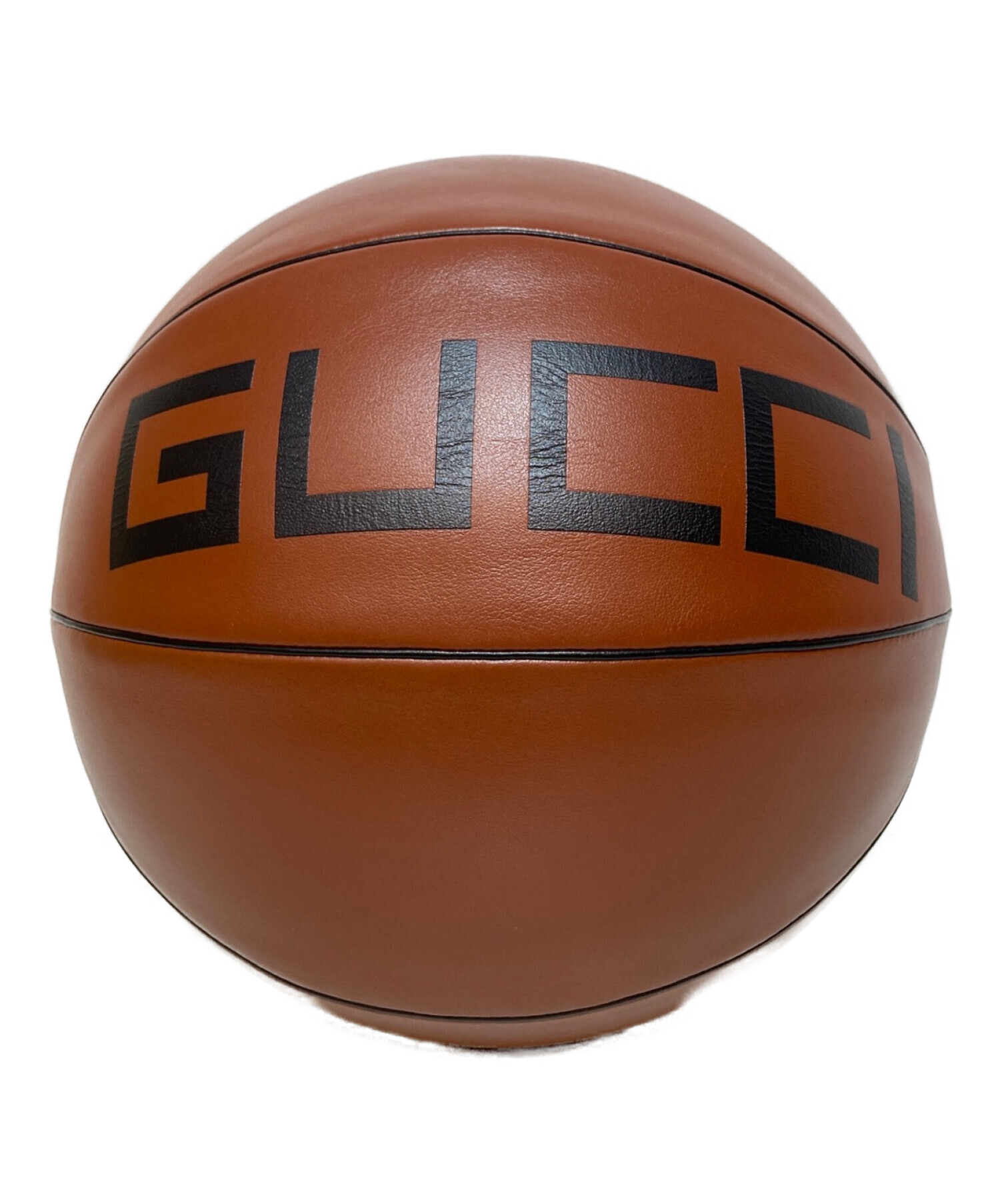 GUCCI (グッチ) ロゴ バスケットボール Decorative basketball with Gucci logo ブラウン