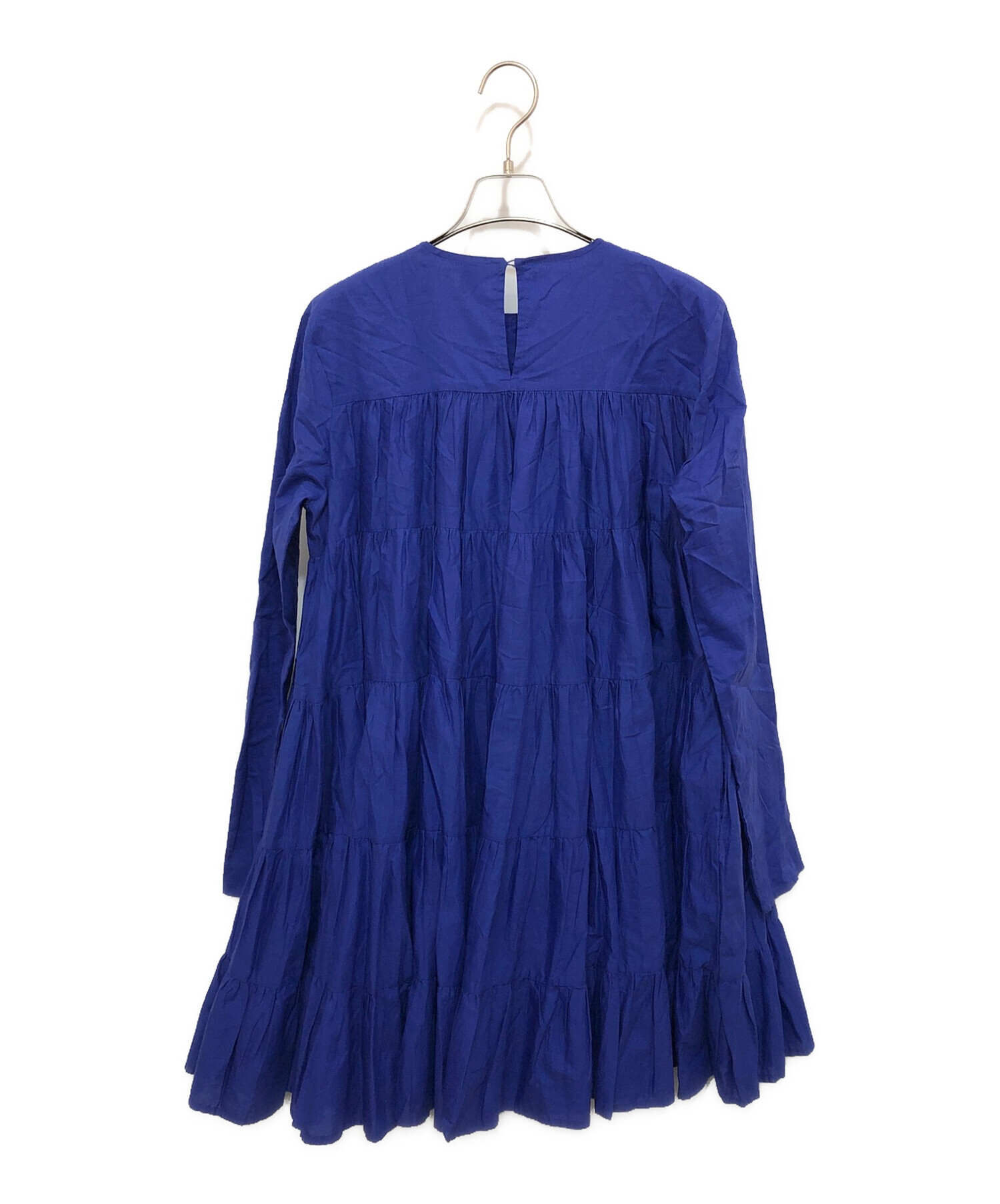 merlette (マーレット) SOLIMAN DRESS ソリマンティアードワンピース ブルー サイズ:XS