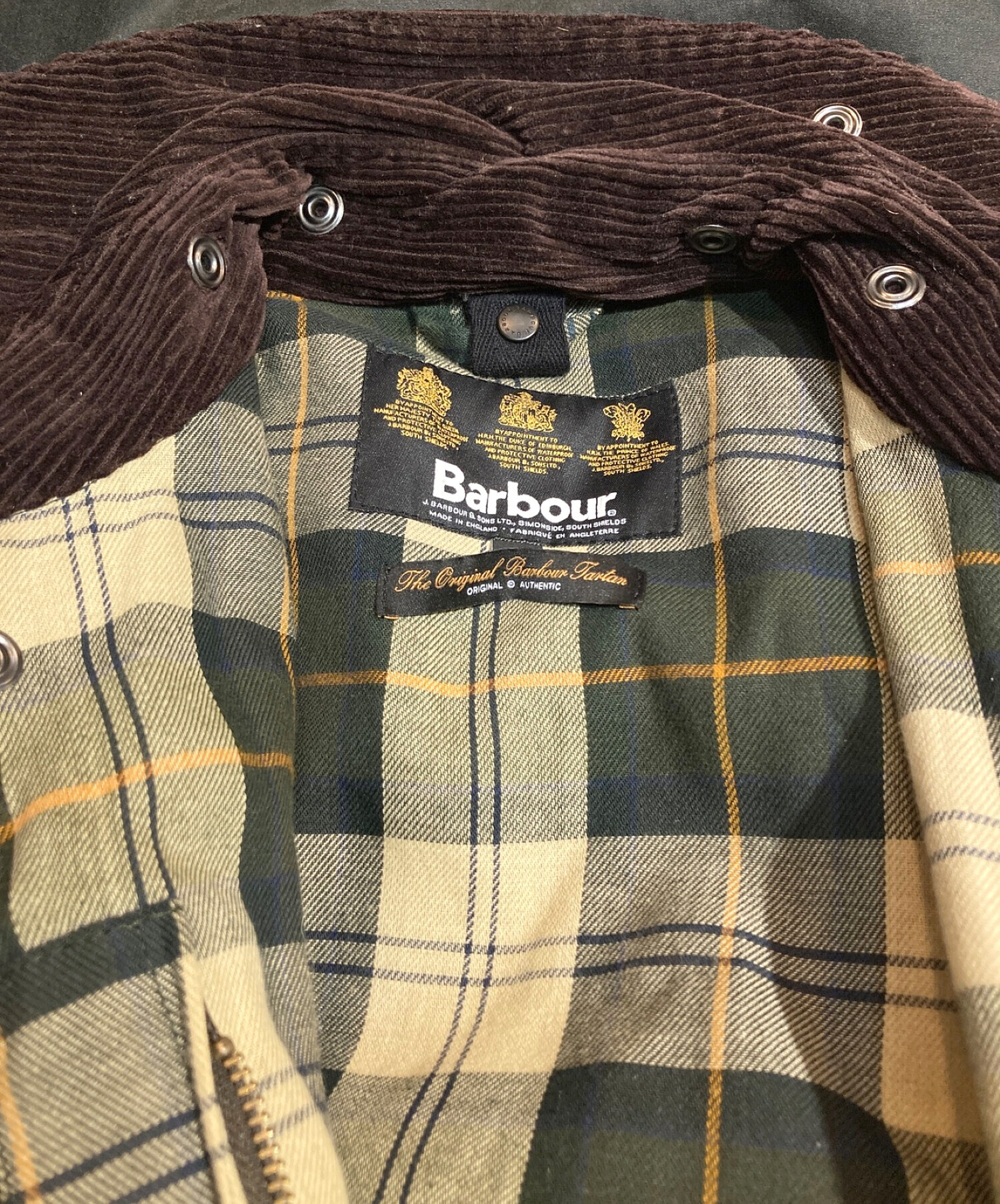 中古・古着通販】Barbour (バブアー) BORDER ボーダー SL オイルド