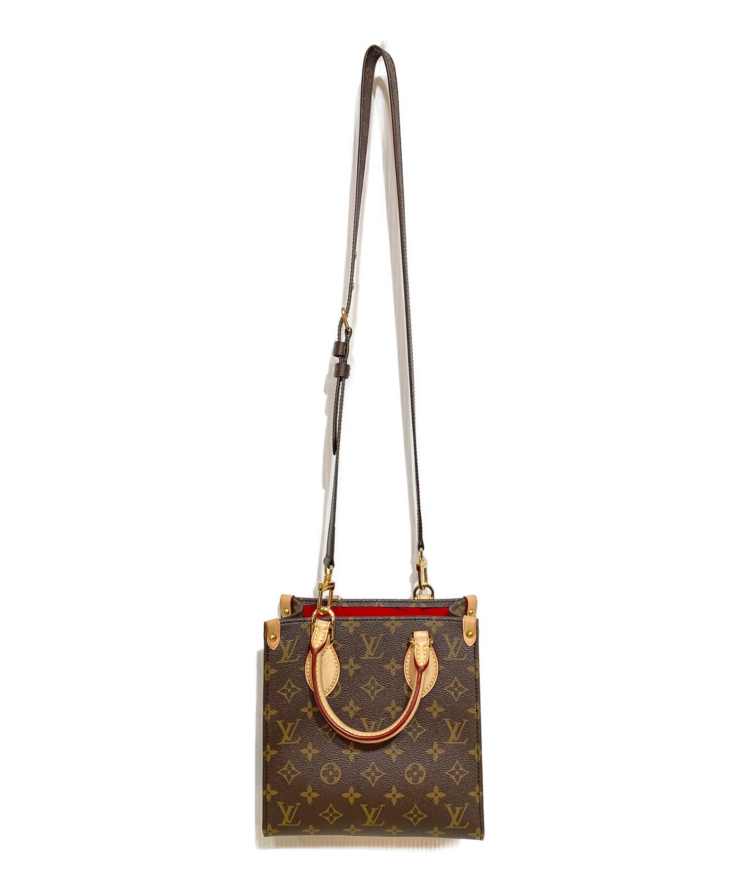 LOUIS VUITTON (ルイ ヴィトン) モノグラム サックプラBB 2WAY ショルダー バッグ ブラウン