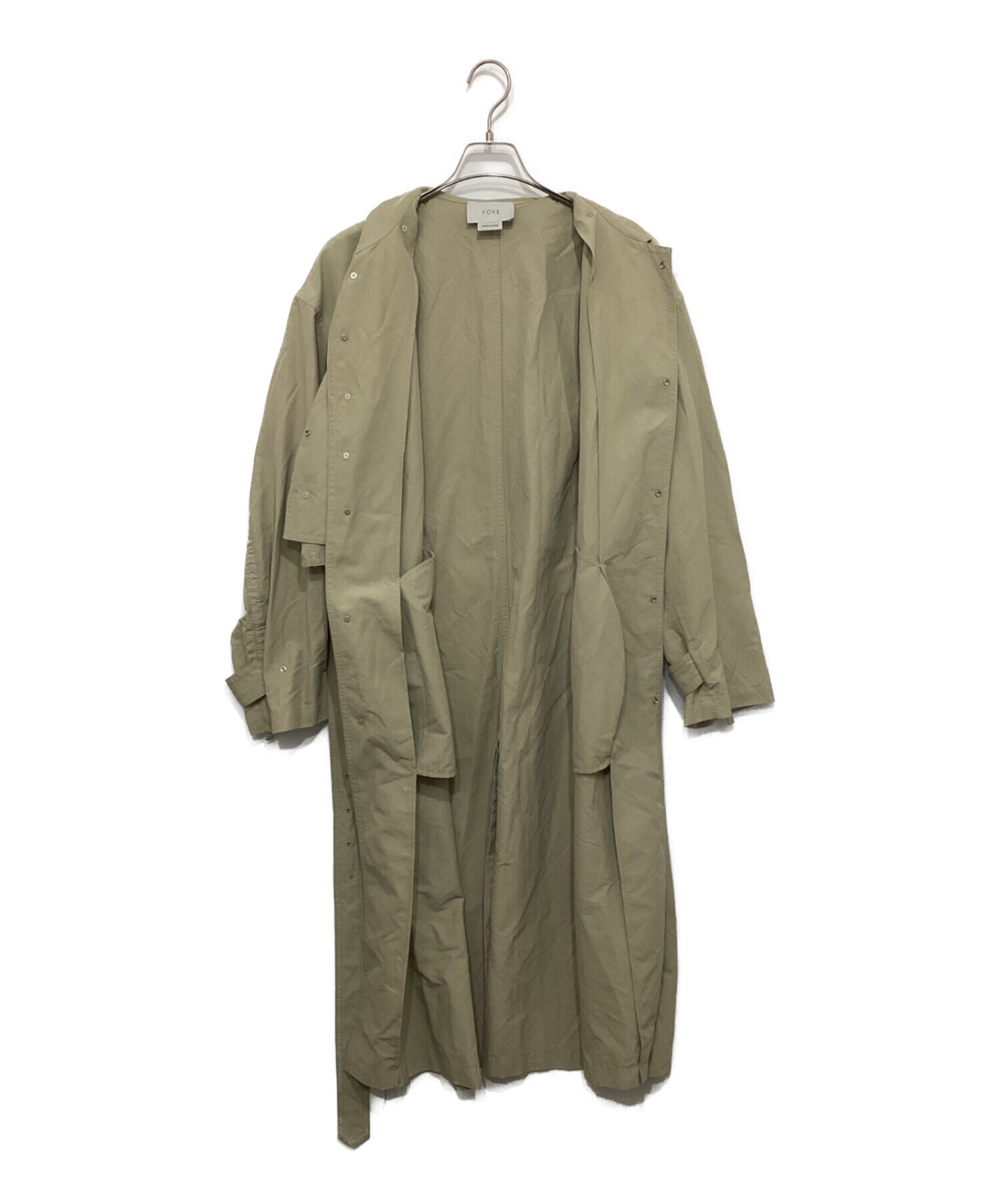 中古・古着通販】YOKE (ヨーク) DETACHABLE DUSTER COAT ベージュ