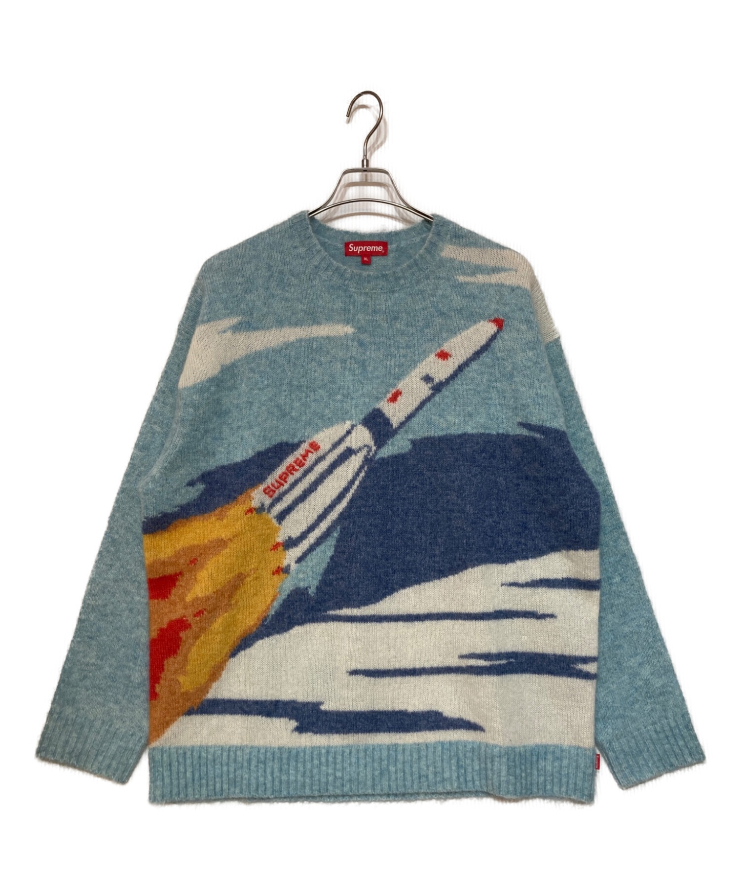 フラワーB ブルーグレイ 未使用 Supreme rocket sweater 22aw