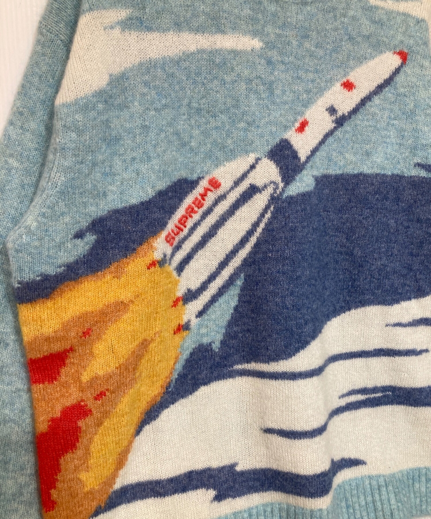 中古・古着通販】SUPREME (シュプリーム) 22AW Rocket Sweater Blue