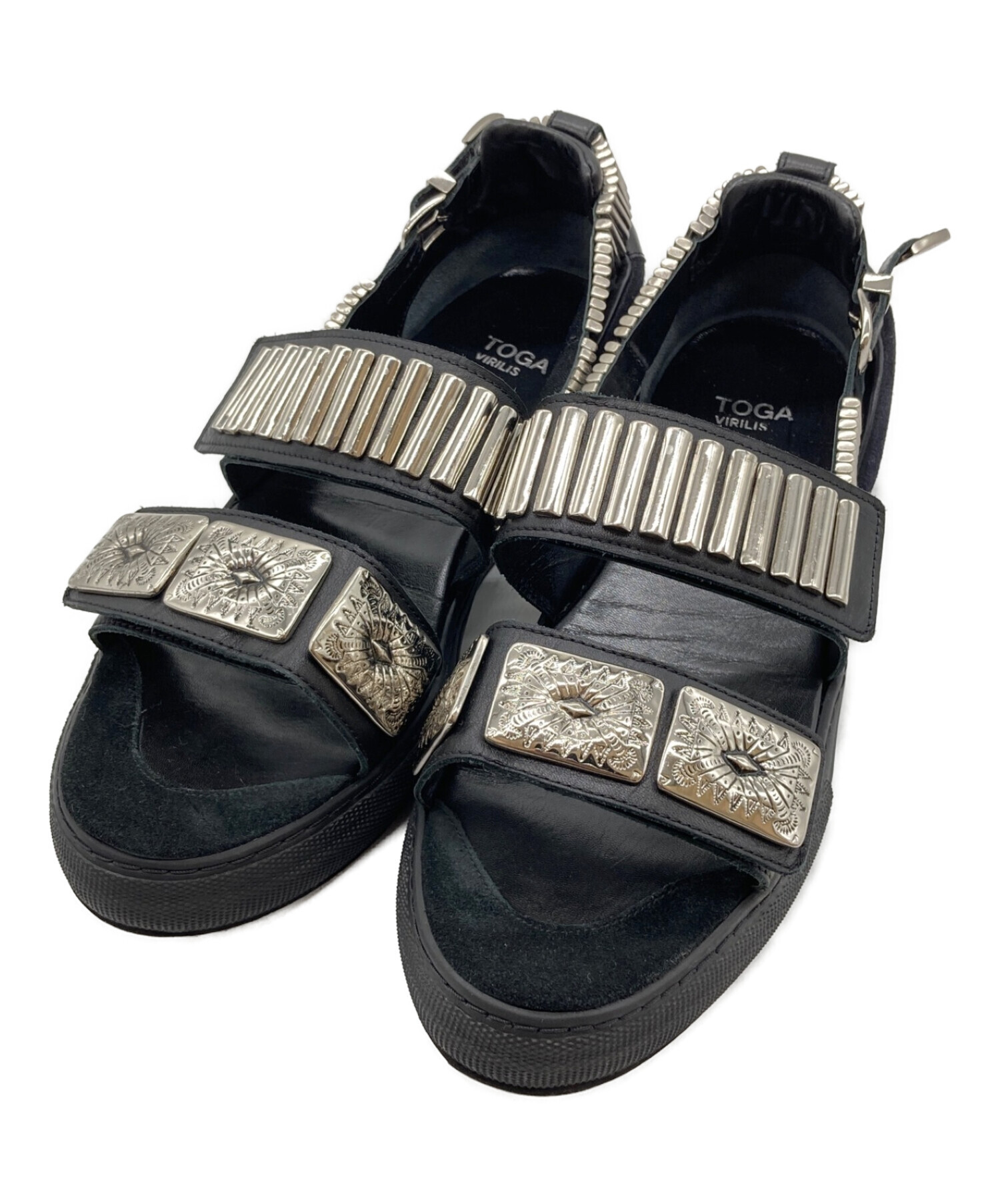 TOGA VIRILIS (トーガ ビリリース) Metal sneaker sandals ブラック サイズ:42