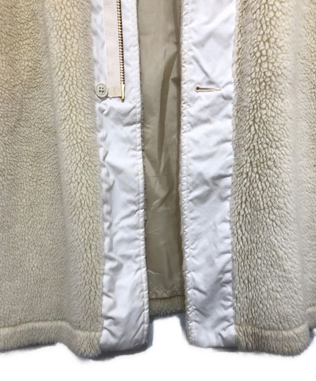 中古・古着通販】HYKE (ハイク) HOODED M-43 ボアコート アイボリー ...