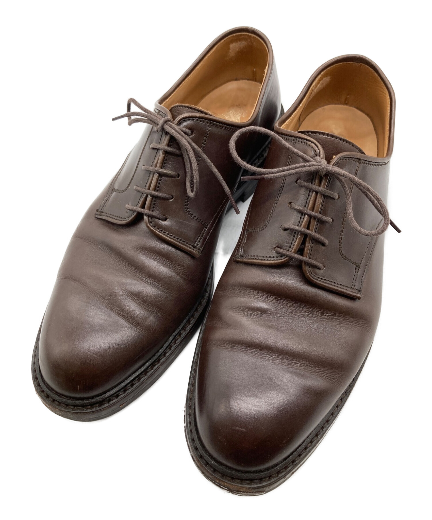 Crockett & Jones (クロケット＆ジョーンズ) SEDGEMOOR3 プレーントゥシューズ ブラウン サイズ:7 1/2E