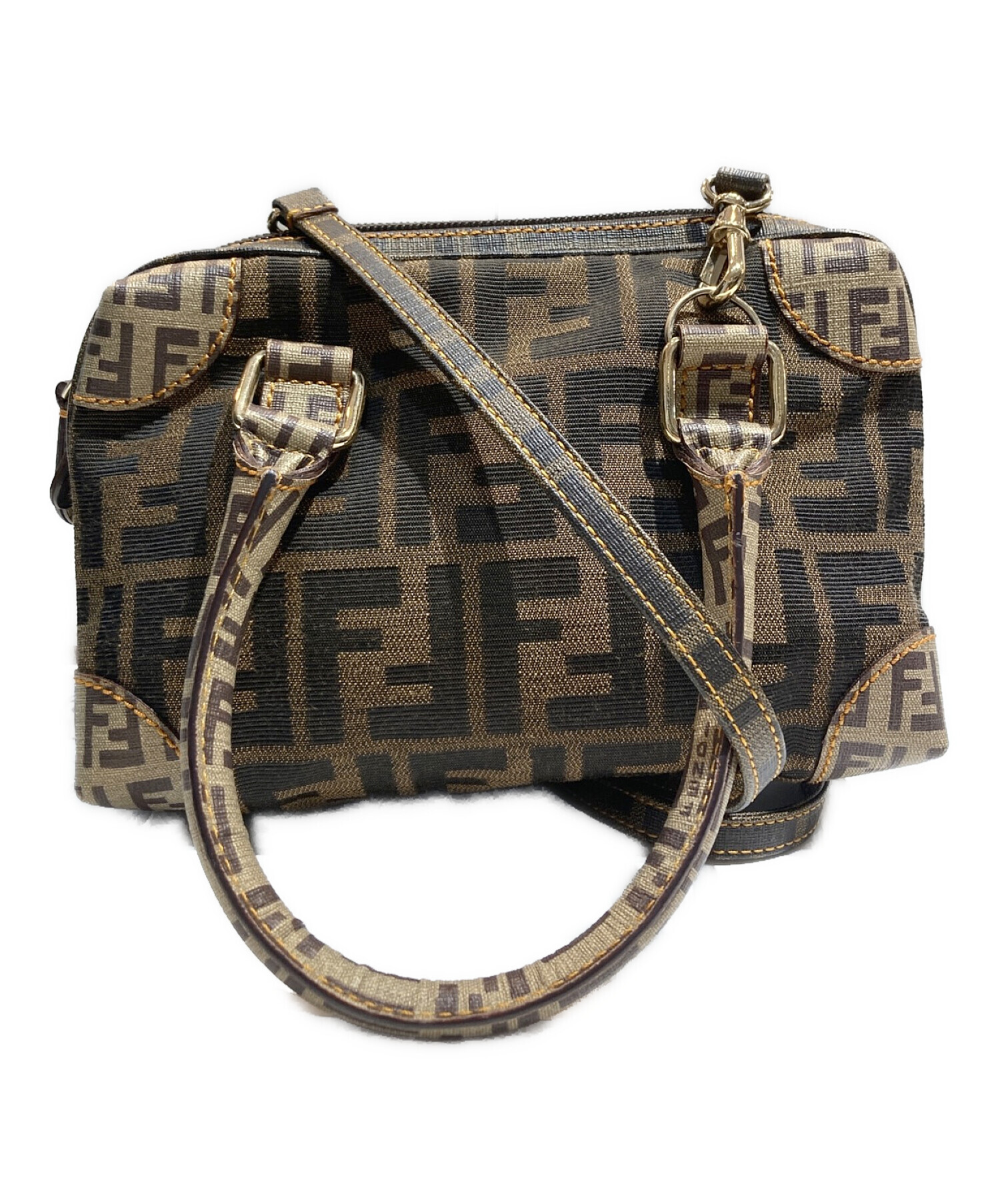 中古・古着通販】FENDI (フェンディ) ズッカ切替2WAYミニボストン