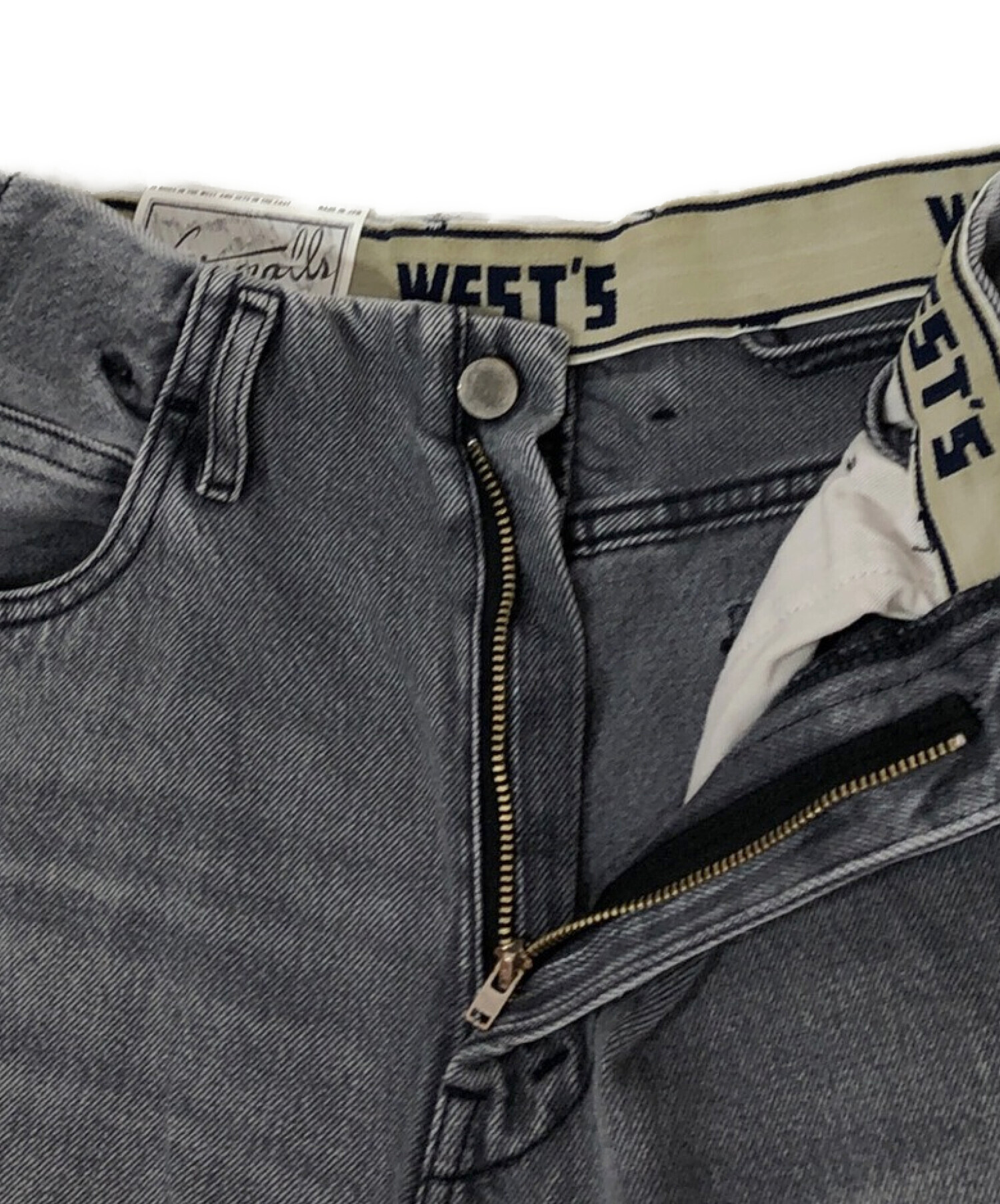 WESTOVERALLS (ウエストオーバーオールズ) 881S DENIM グレー サイズ:W29 未使用品