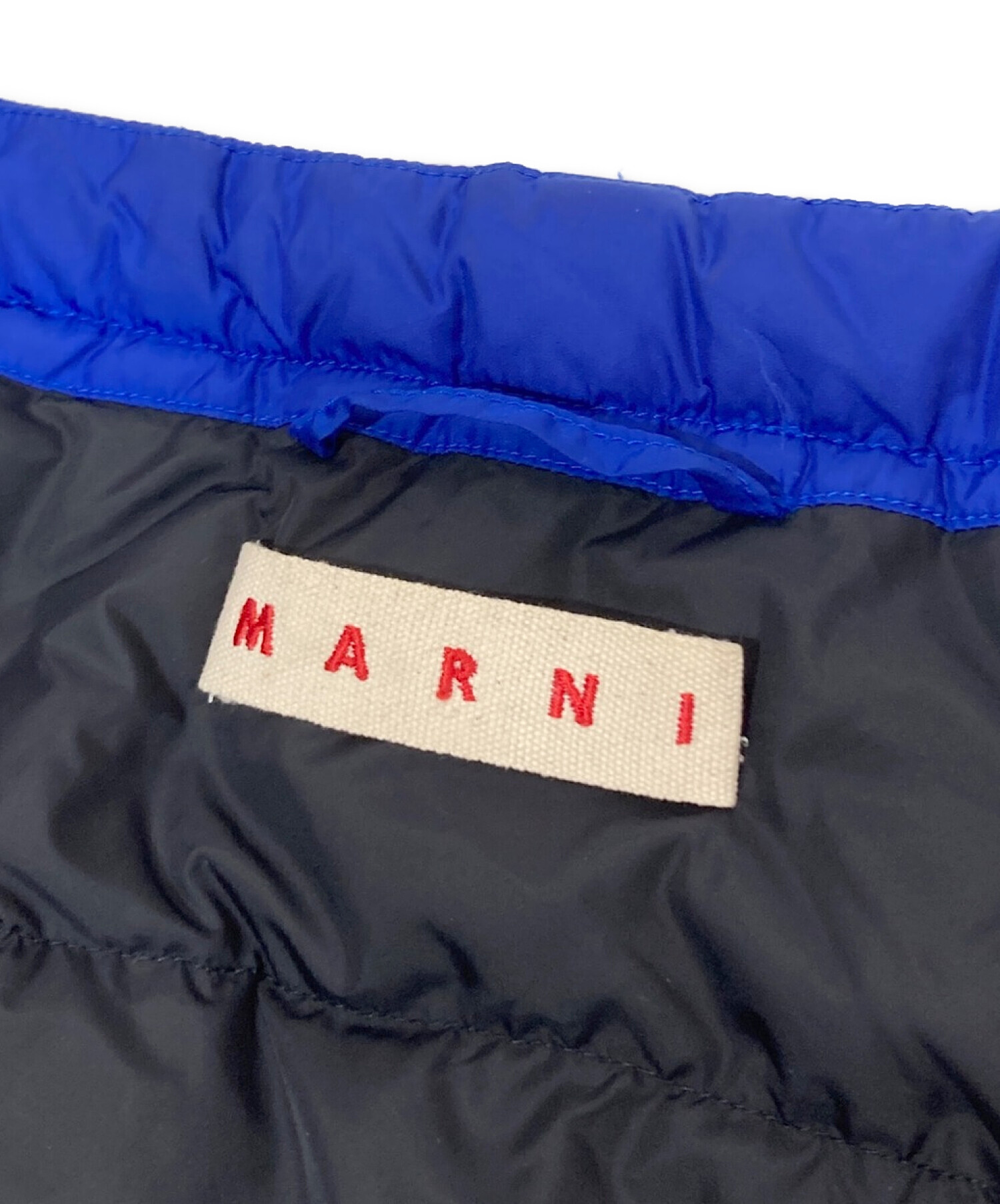 中古・古着通販】MARNI (マルニ) リボンデザインダウンJK ブルー