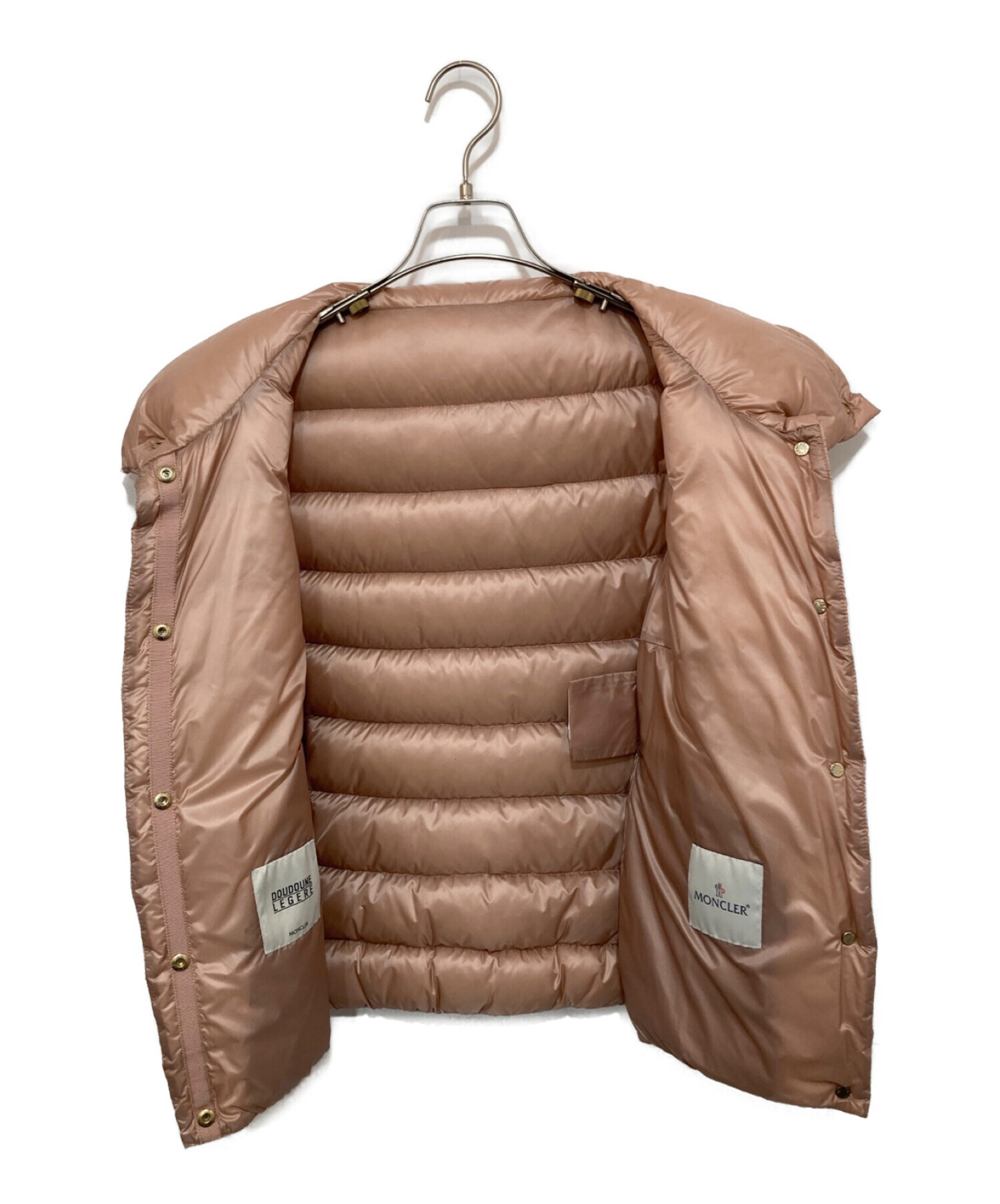 MONCLER (モンクレール) PORTES GILET / ダウンベスト ピンク サイズ:1