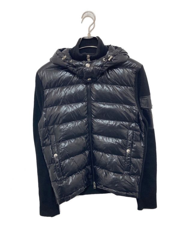 中古・古着通販】MONCLER (モンクレール) ニット切替ダウンジャケット