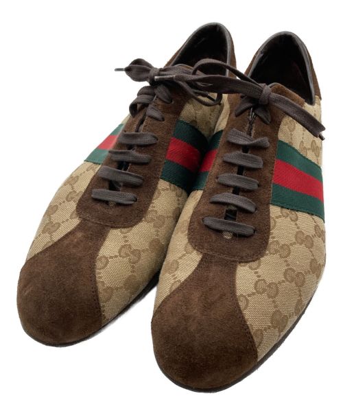 中古・古着通販】GUCCI (グッチ) GGキャンバス スエード シェリー