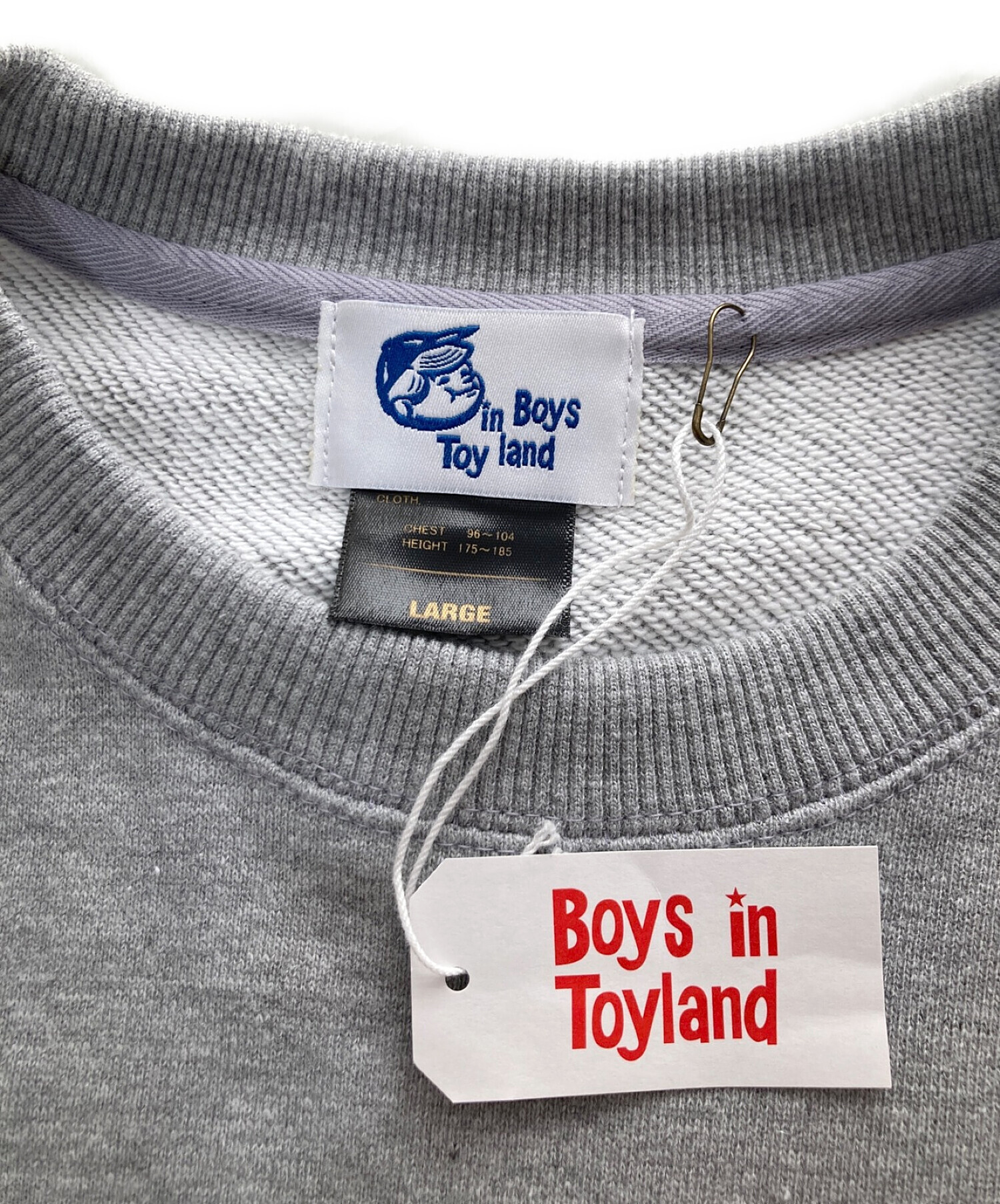 BOYS IN TOYLAND (ボーイズイントイランド) PAN EXCLUSIVE TIMELESS CREW NECK SWEAT グレー  サイズ:L