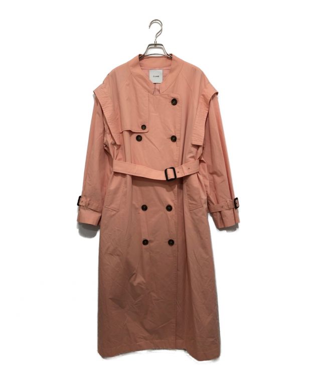 中古・古着通販】CLANE (クラネ) 2WAY SQUARE SLEEVE TRENCH COAT ピンク サイズ:2｜ブランド・古着通販  トレファク公式【TREFAC FASHION】スマホサイト