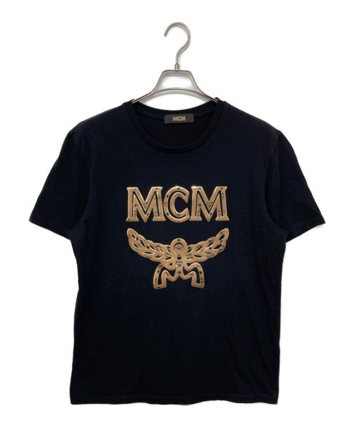 MCM (エムシーエム) ロゴTシャツ ブラック サイズ:M