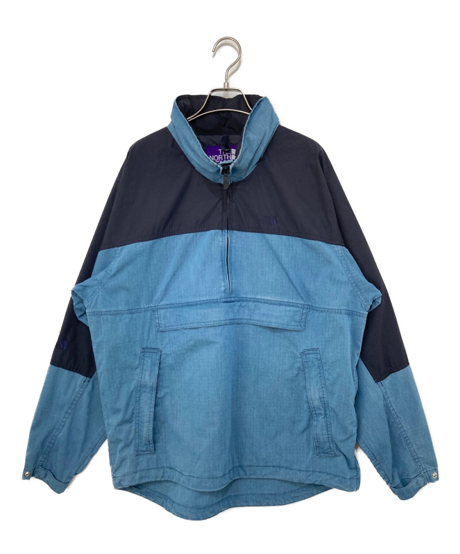 THE NORTHFACE PURPLELABEL (ザ ノースフェイス パープルレーベル) Indigo Mountain Wind  Pullover インディゴ サイズ:M