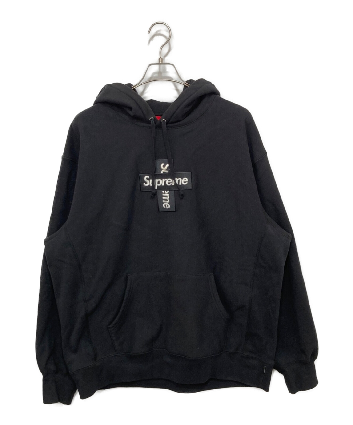 Blackブラック黒SIZEXL Cross Box Logo Hooded Sweatshirt ブラック