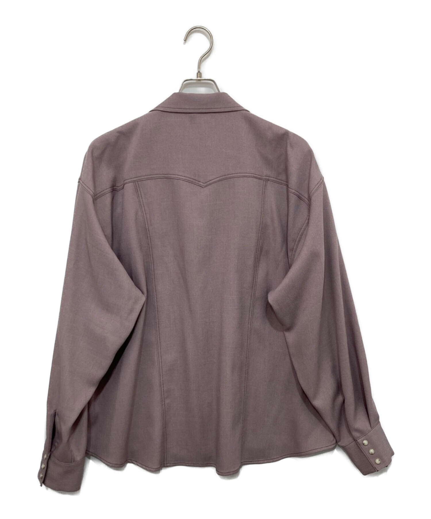FACCIES (ファッチーズ) ツイルシャツジャケット パープル サイズ:1 未使用品